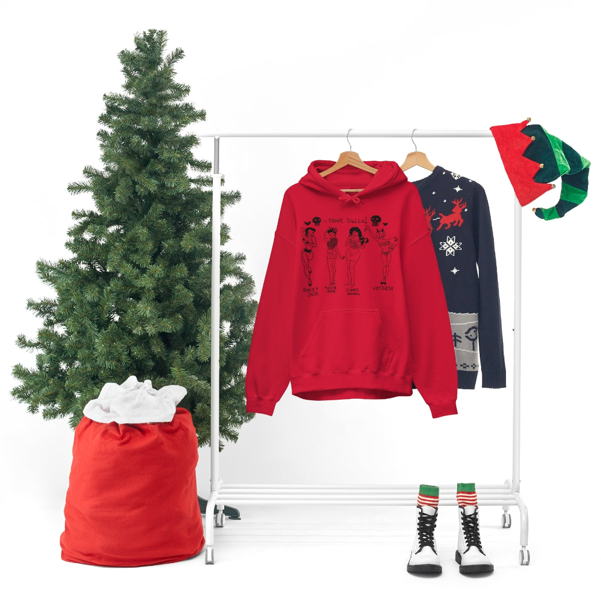 DINER DOLLS WHOLE GANG HOODIE