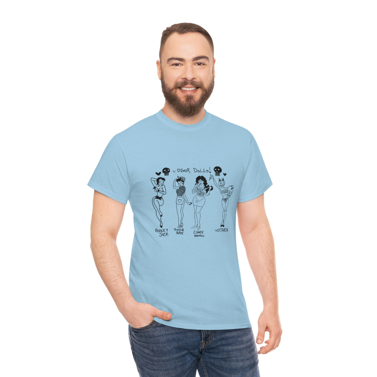 DINER DOLLS FULL GANG TEE