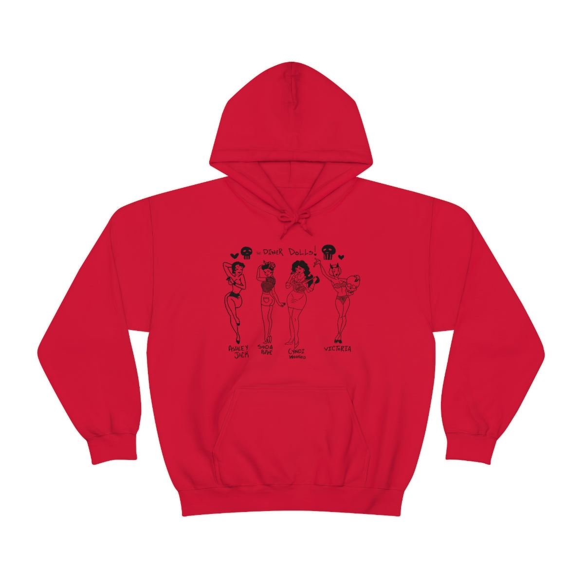 DINER DOLLS WHOLE GANG HOODIE