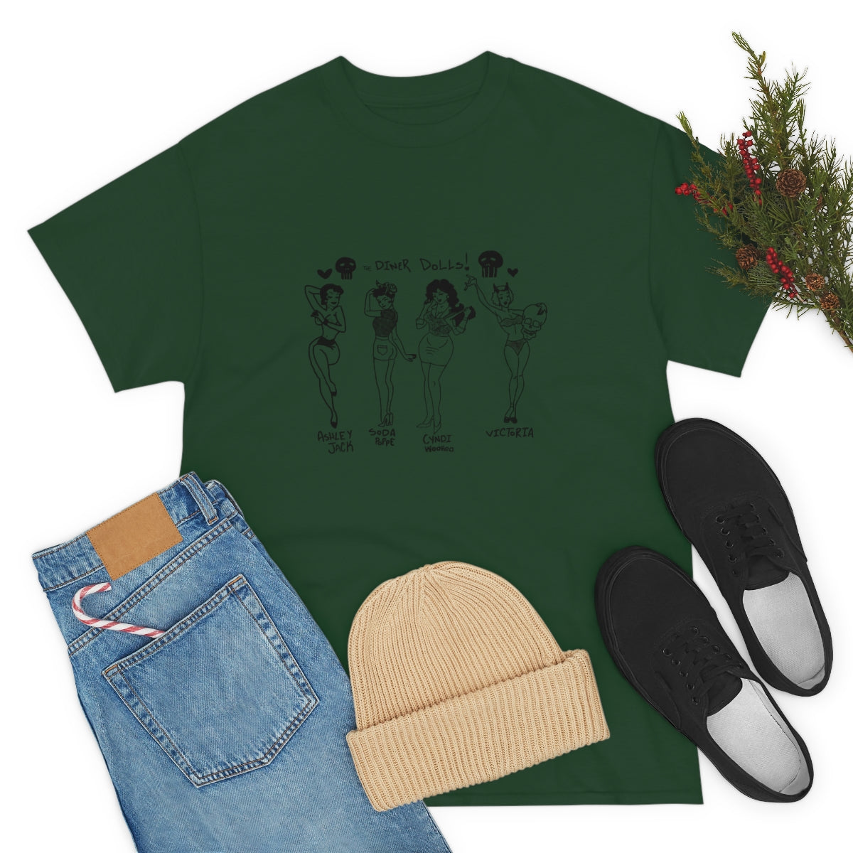 DINER DOLLS FULL GANG TEE