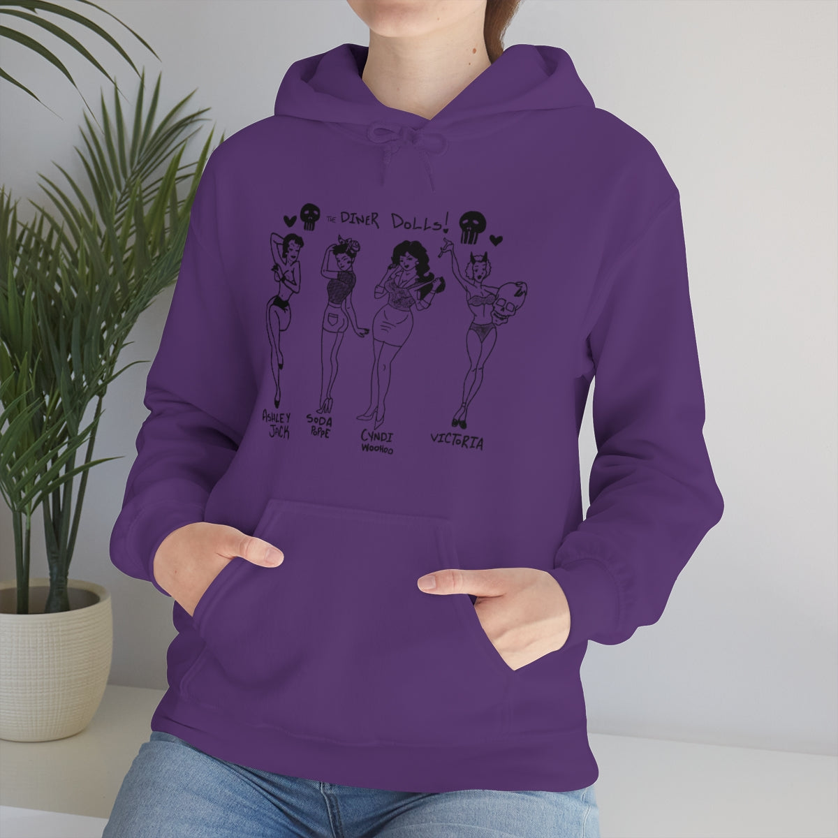 DINER DOLLS WHOLE GANG HOODIE