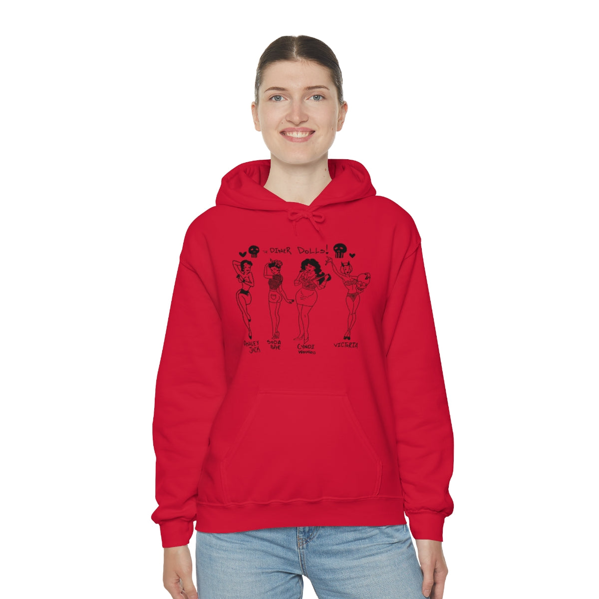 DINER DOLLS WHOLE GANG HOODIE