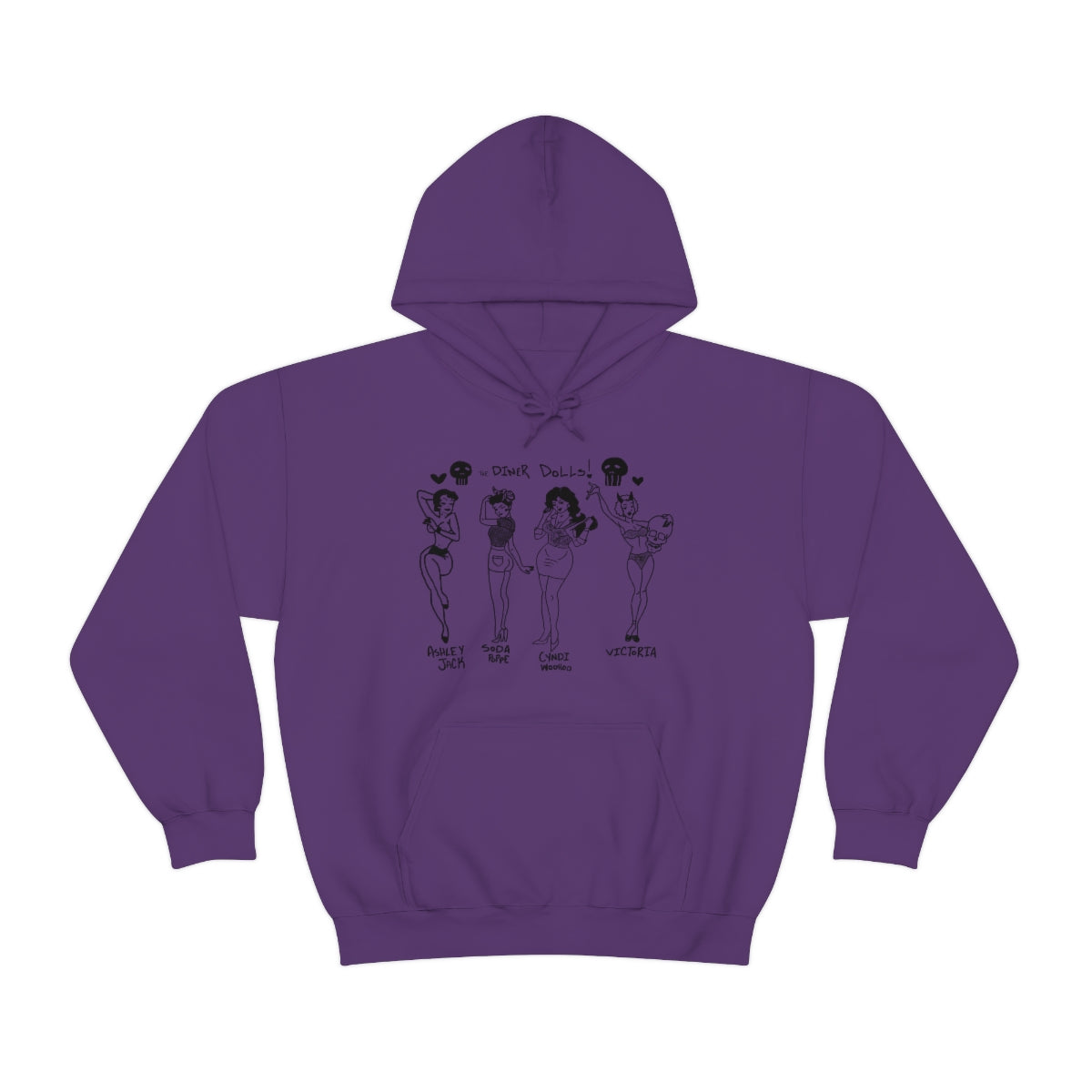 DINER DOLLS WHOLE GANG HOODIE