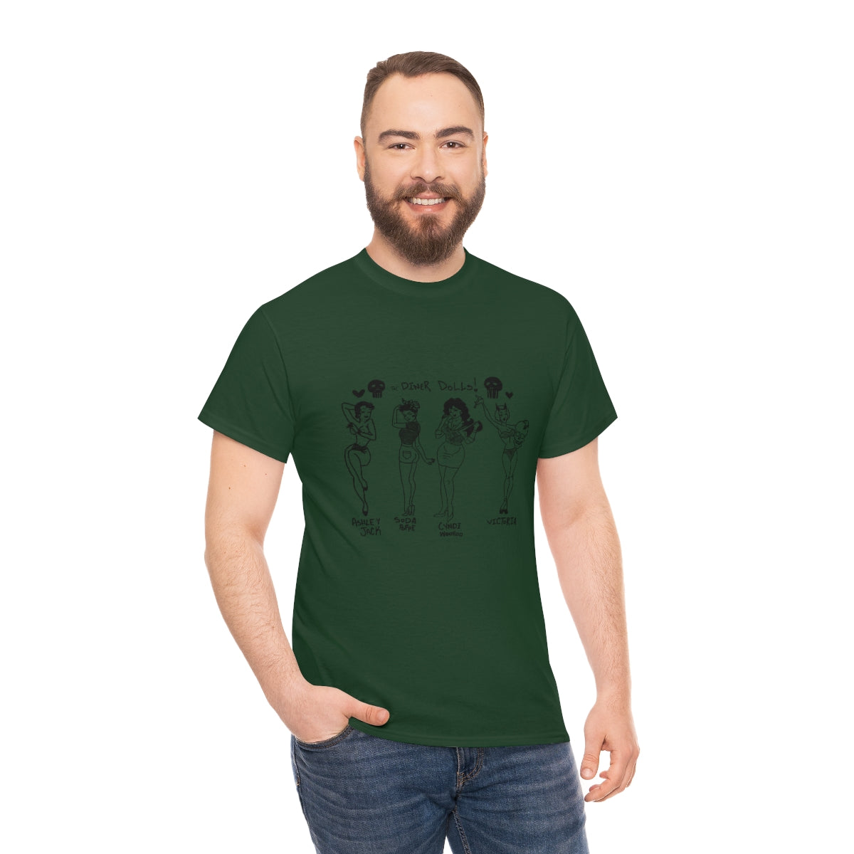 DINER DOLLS FULL GANG TEE