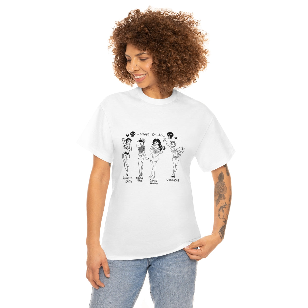 DINER DOLLS FULL GANG TEE
