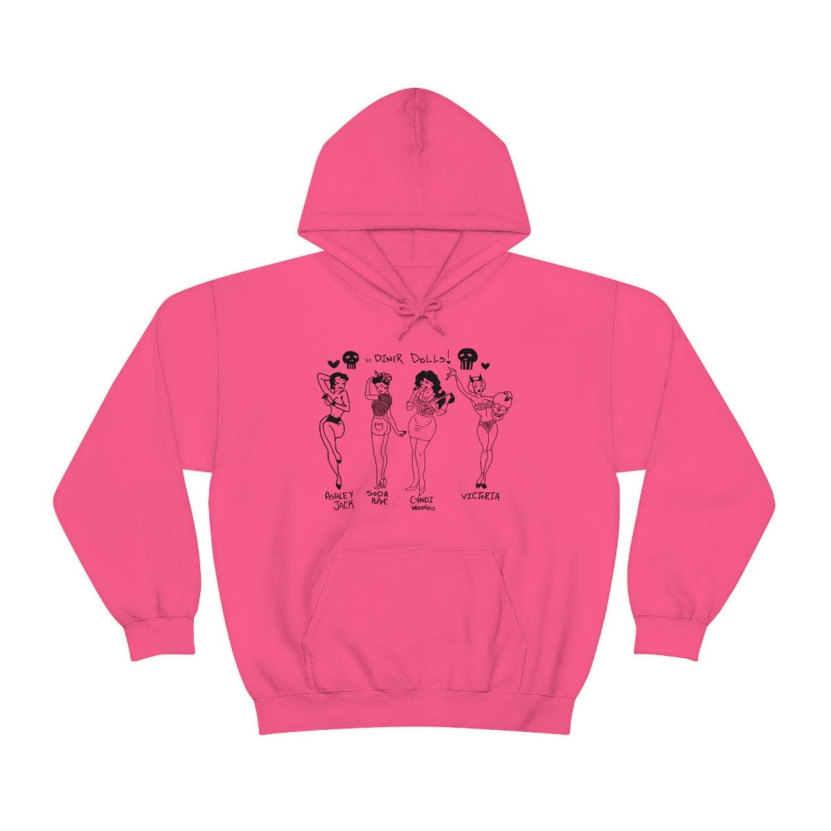 DINER DOLLS WHOLE GANG HOODIE