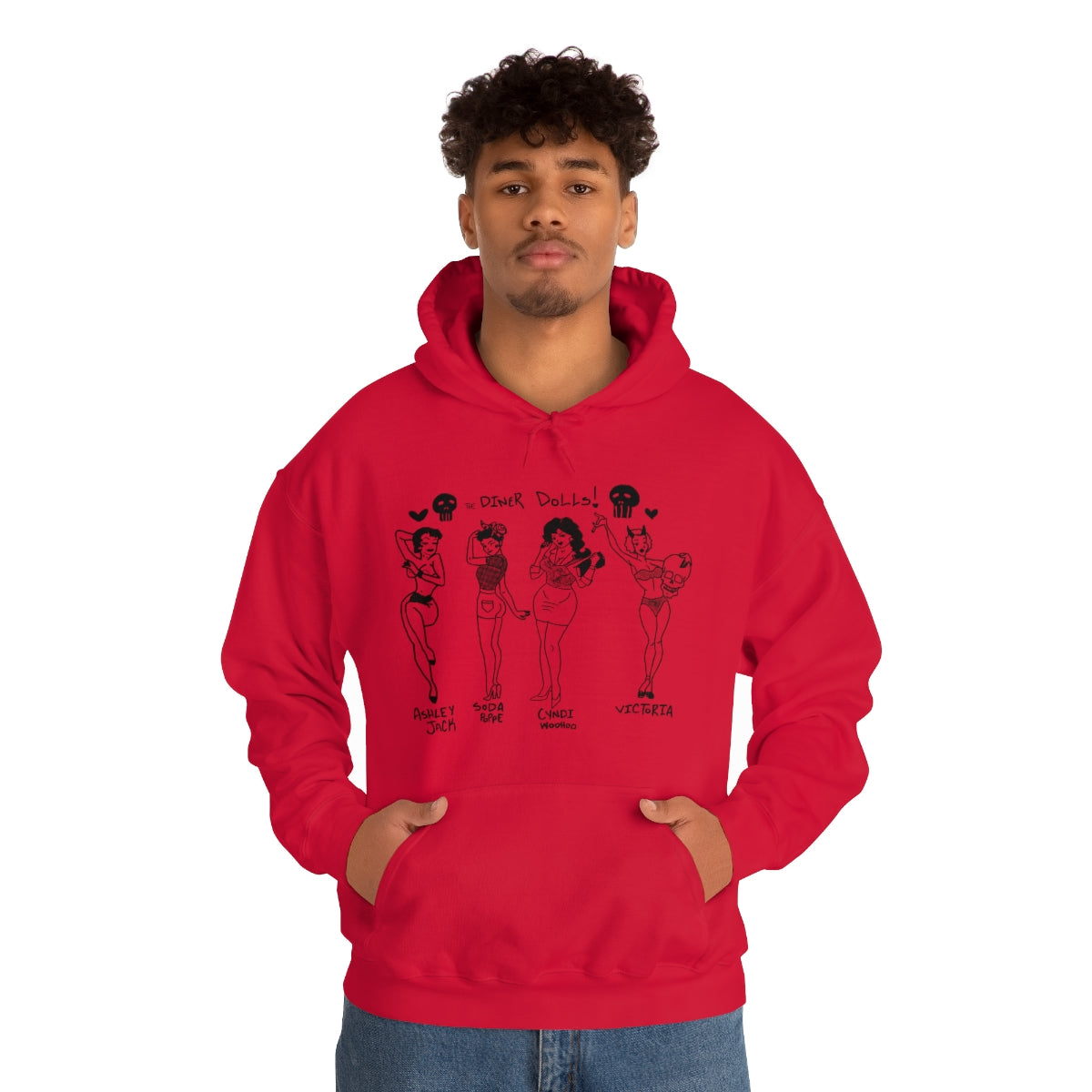 DINER DOLLS WHOLE GANG HOODIE