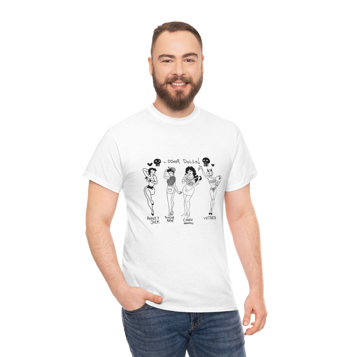 DINER DOLLS FULL GANG TEE