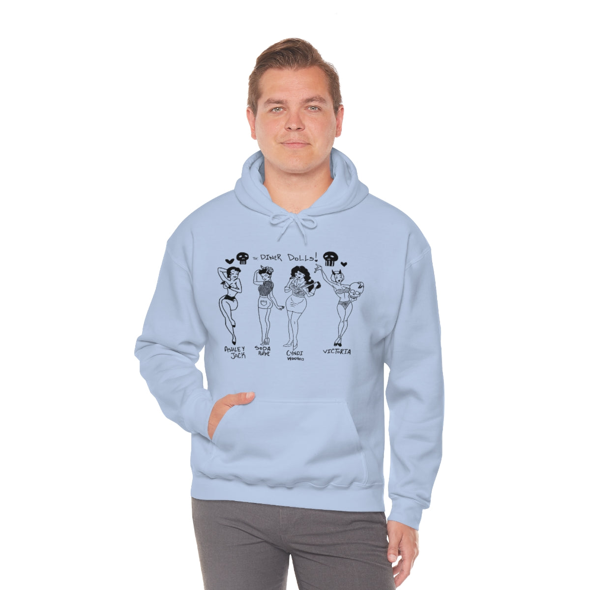 DINER DOLLS WHOLE GANG HOODIE