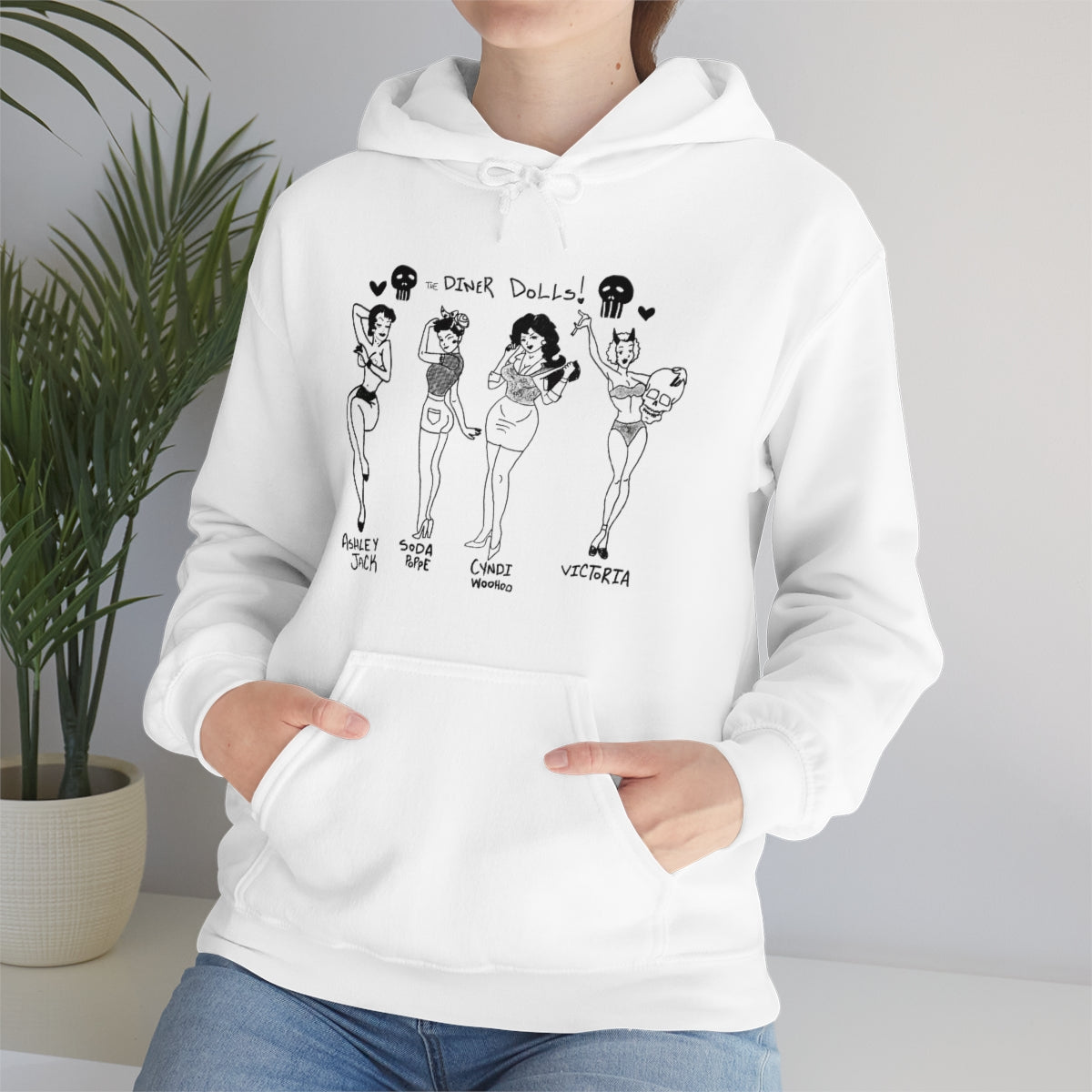 DINER DOLLS WHOLE GANG HOODIE