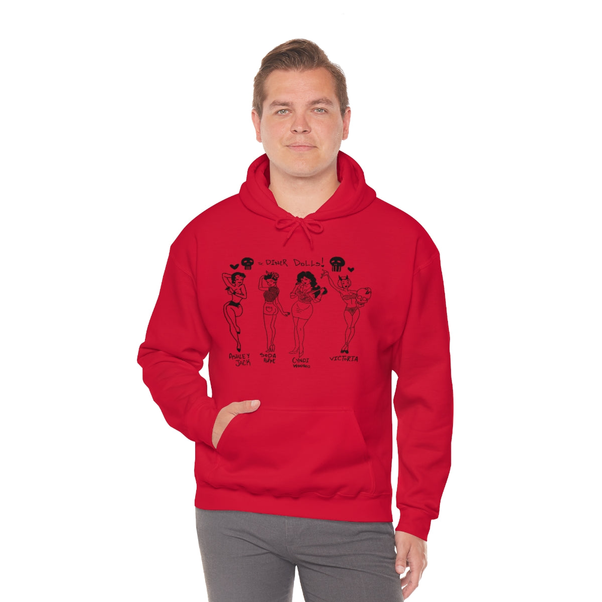DINER DOLLS WHOLE GANG HOODIE