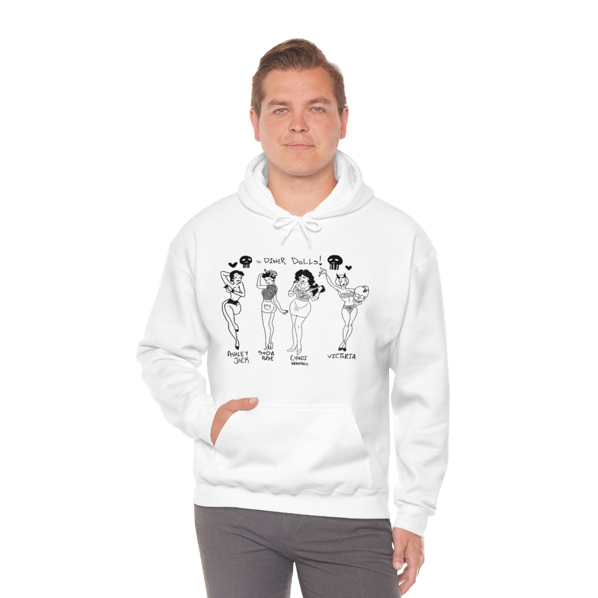 DINER DOLLS WHOLE GANG HOODIE