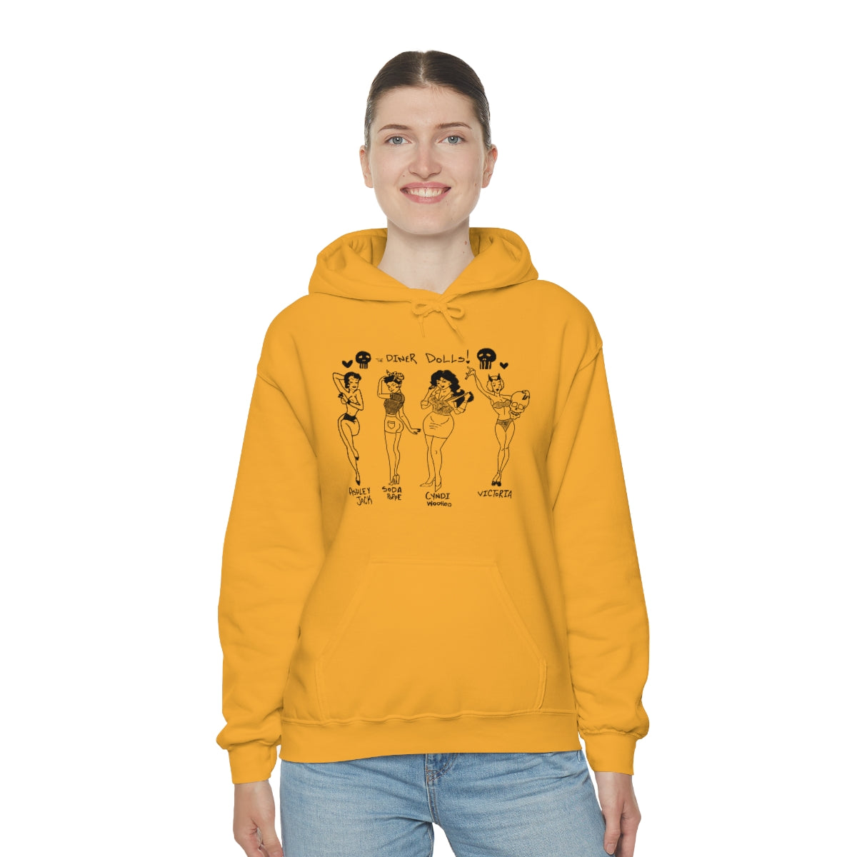 DINER DOLLS WHOLE GANG HOODIE