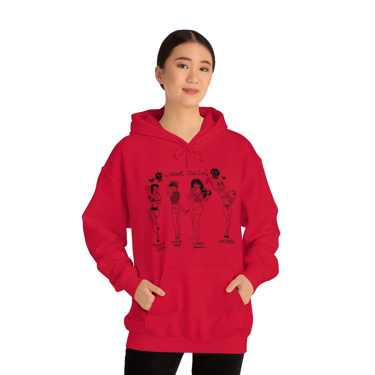 DINER DOLLS WHOLE GANG HOODIE