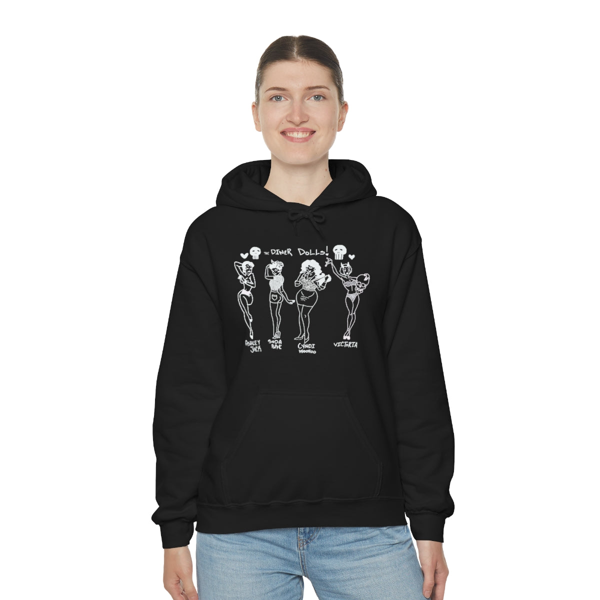 DINER DOLLS WHOLE GANG HOODIE