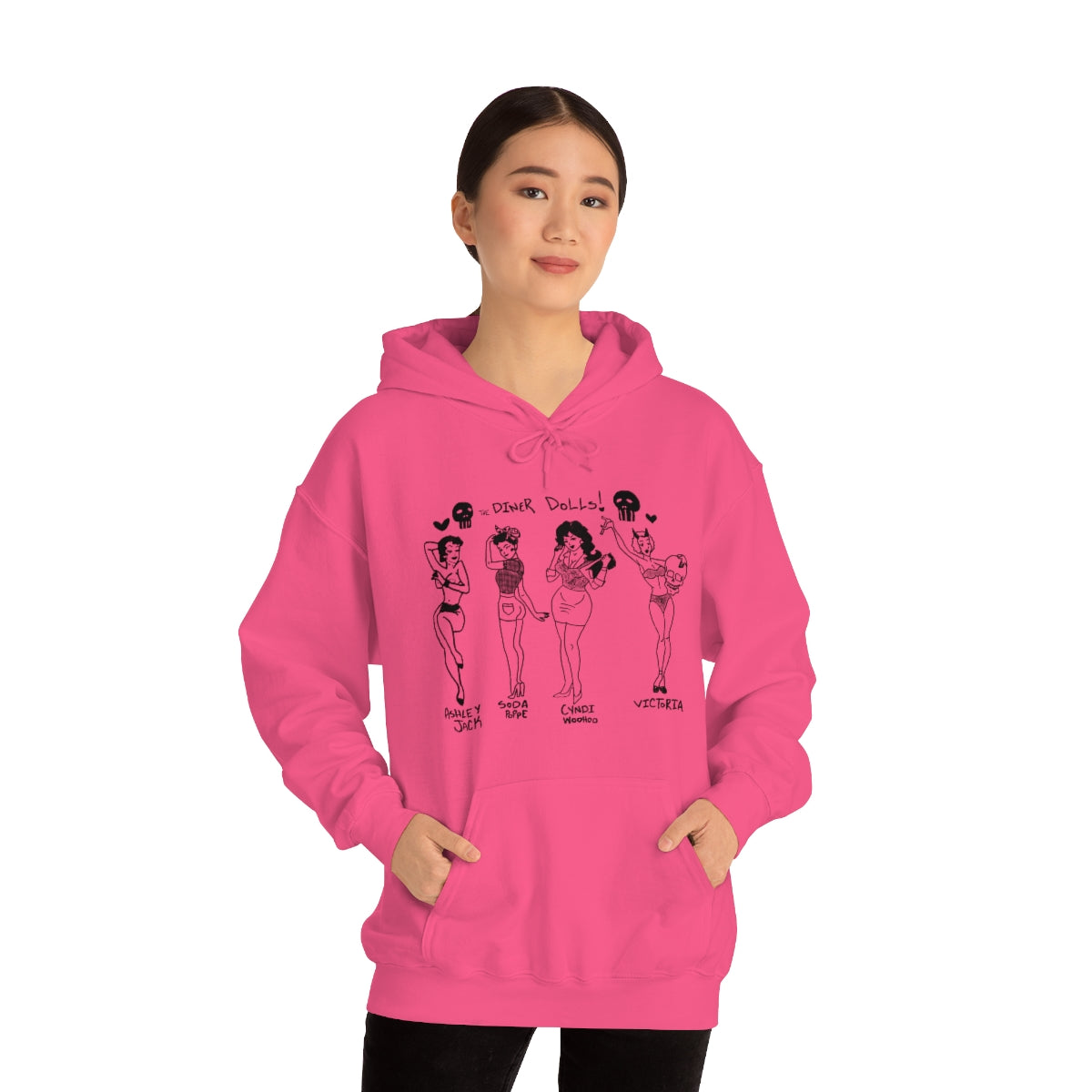 DINER DOLLS WHOLE GANG HOODIE