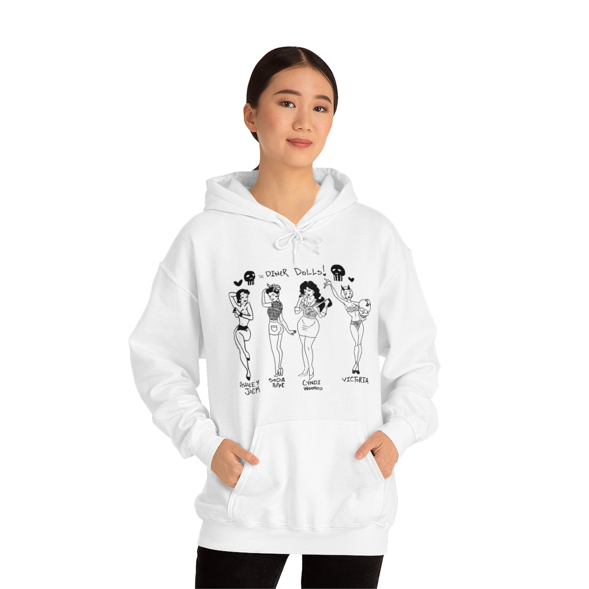 DINER DOLLS WHOLE GANG HOODIE