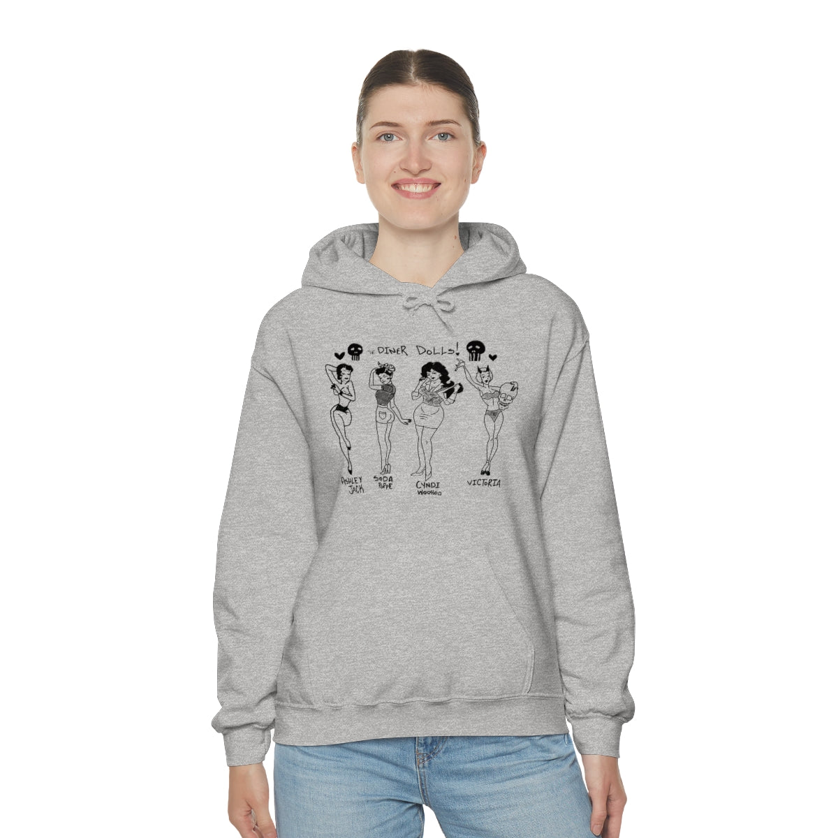 DINER DOLLS WHOLE GANG HOODIE