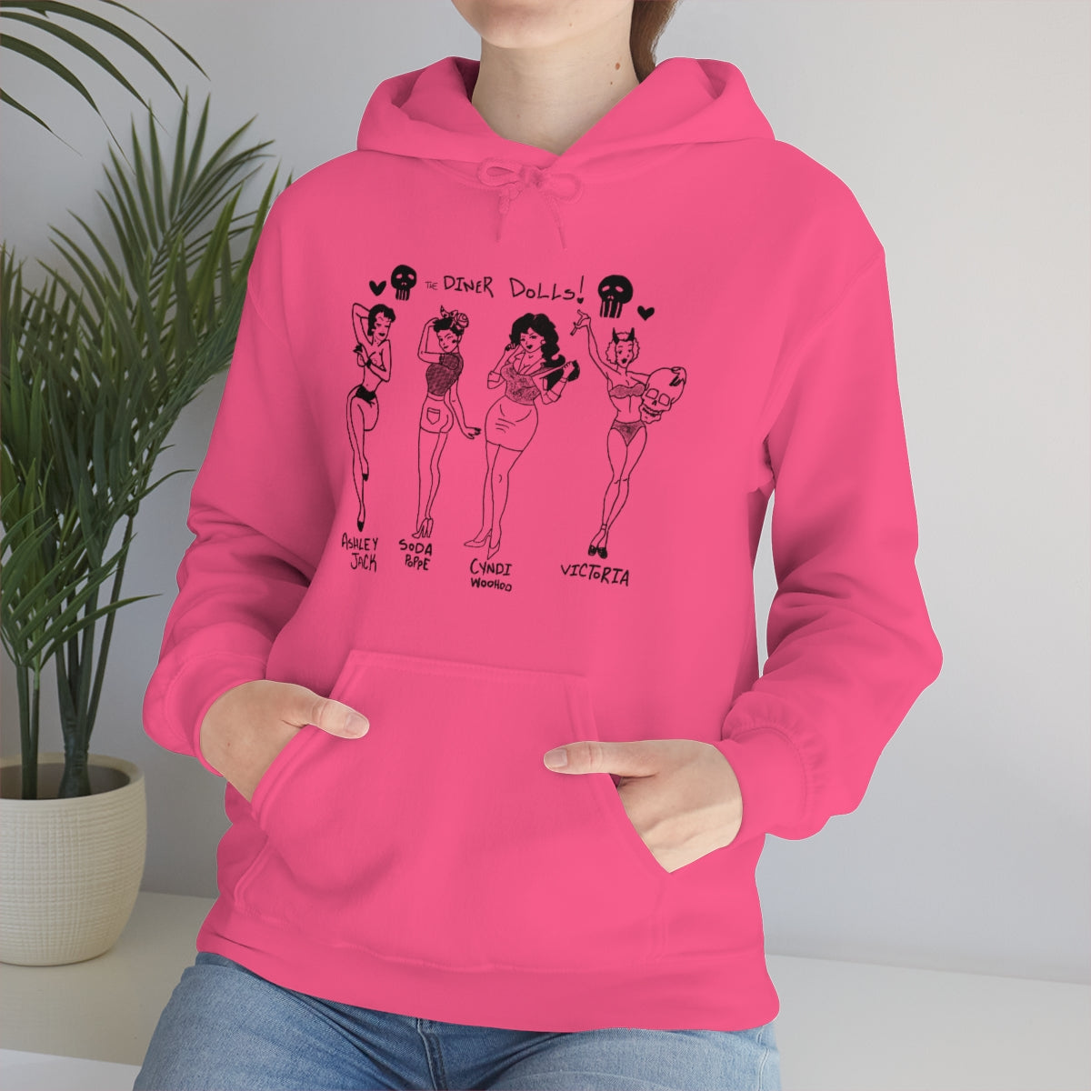 DINER DOLLS WHOLE GANG HOODIE