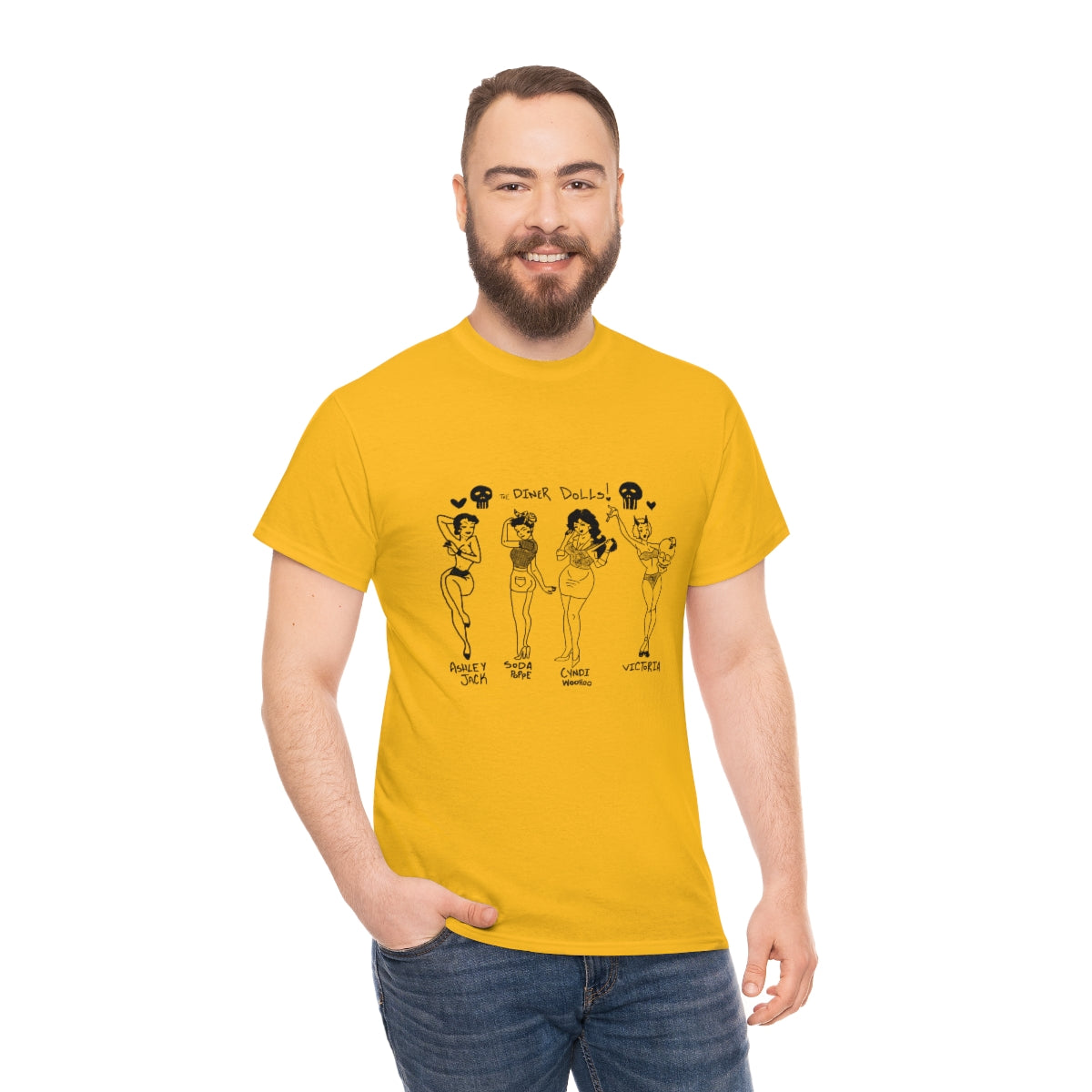 DINER DOLLS FULL GANG TEE