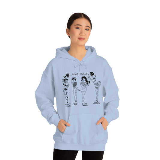 DINER DOLLS WHOLE GANG HOODIE