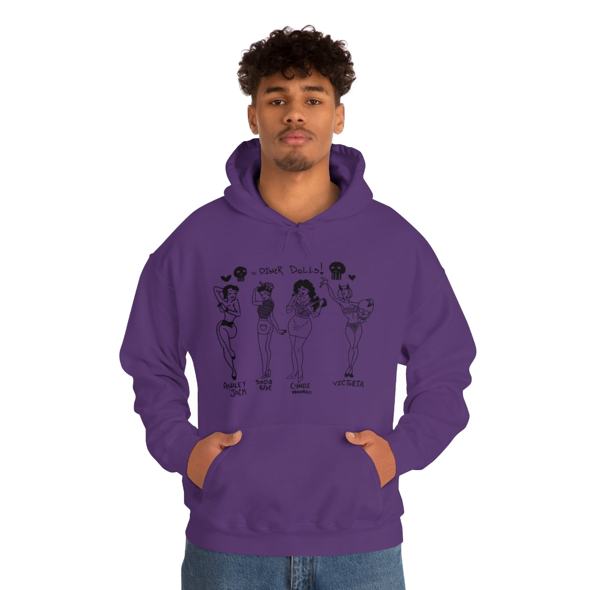DINER DOLLS WHOLE GANG HOODIE
