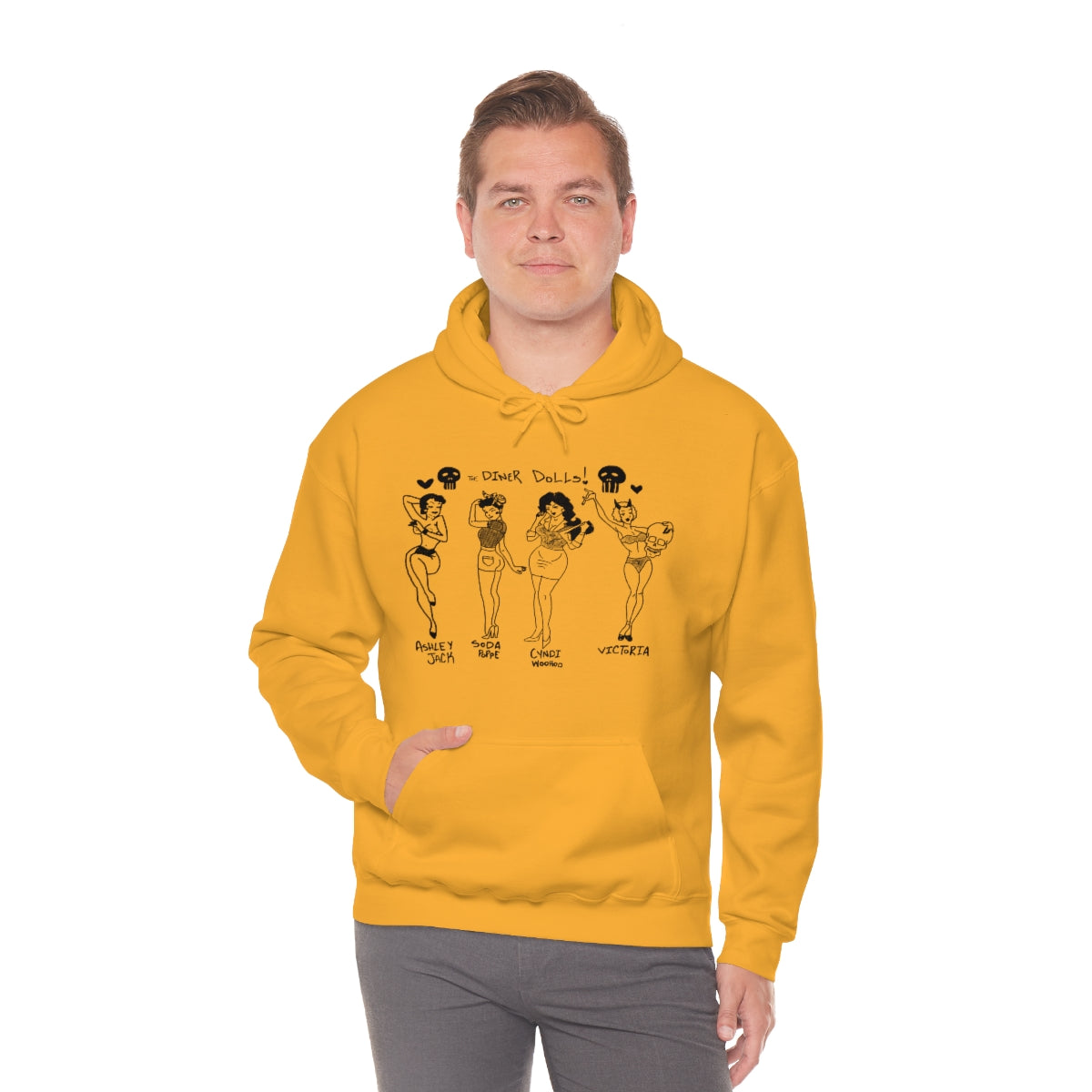 DINER DOLLS WHOLE GANG HOODIE
