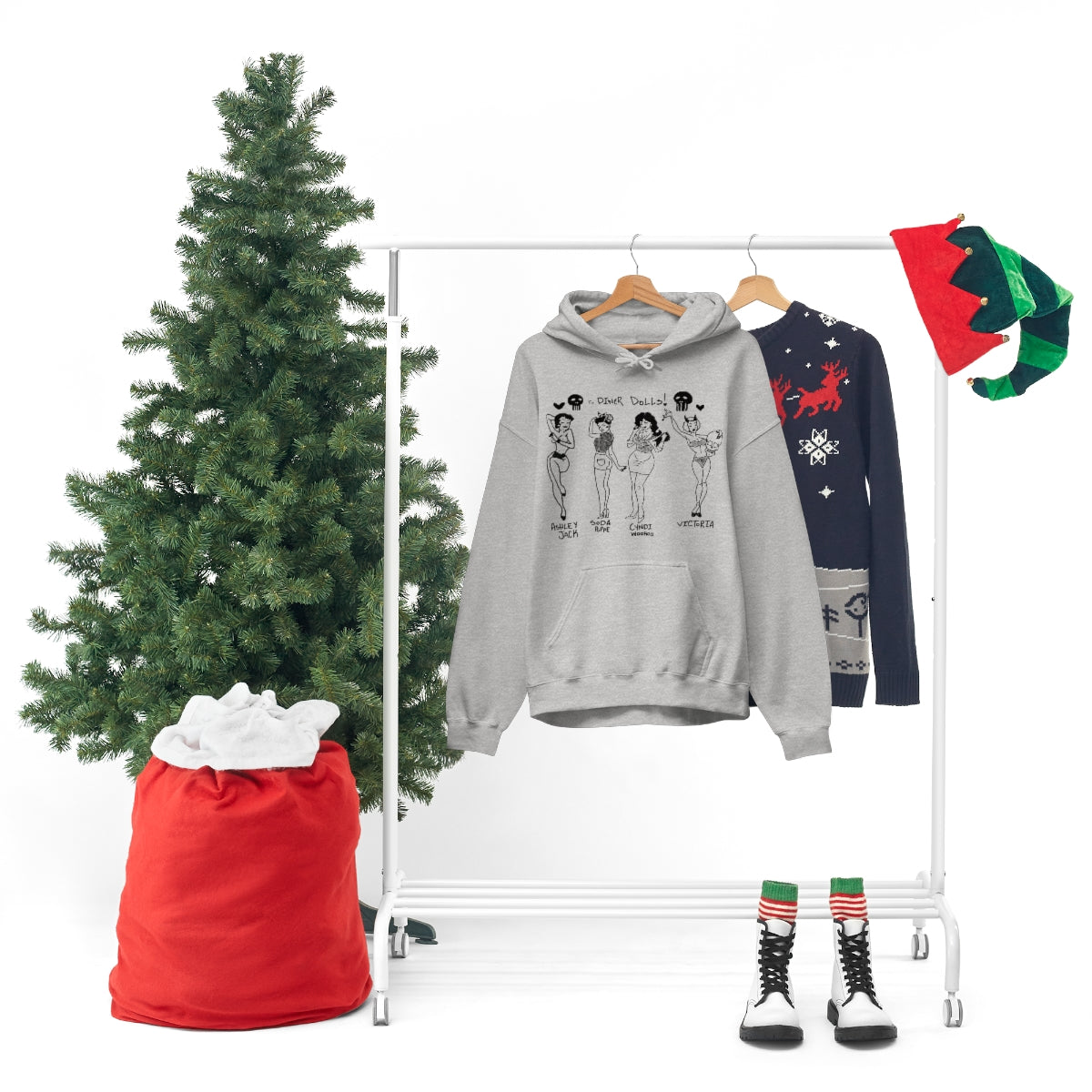 DINER DOLLS WHOLE GANG HOODIE