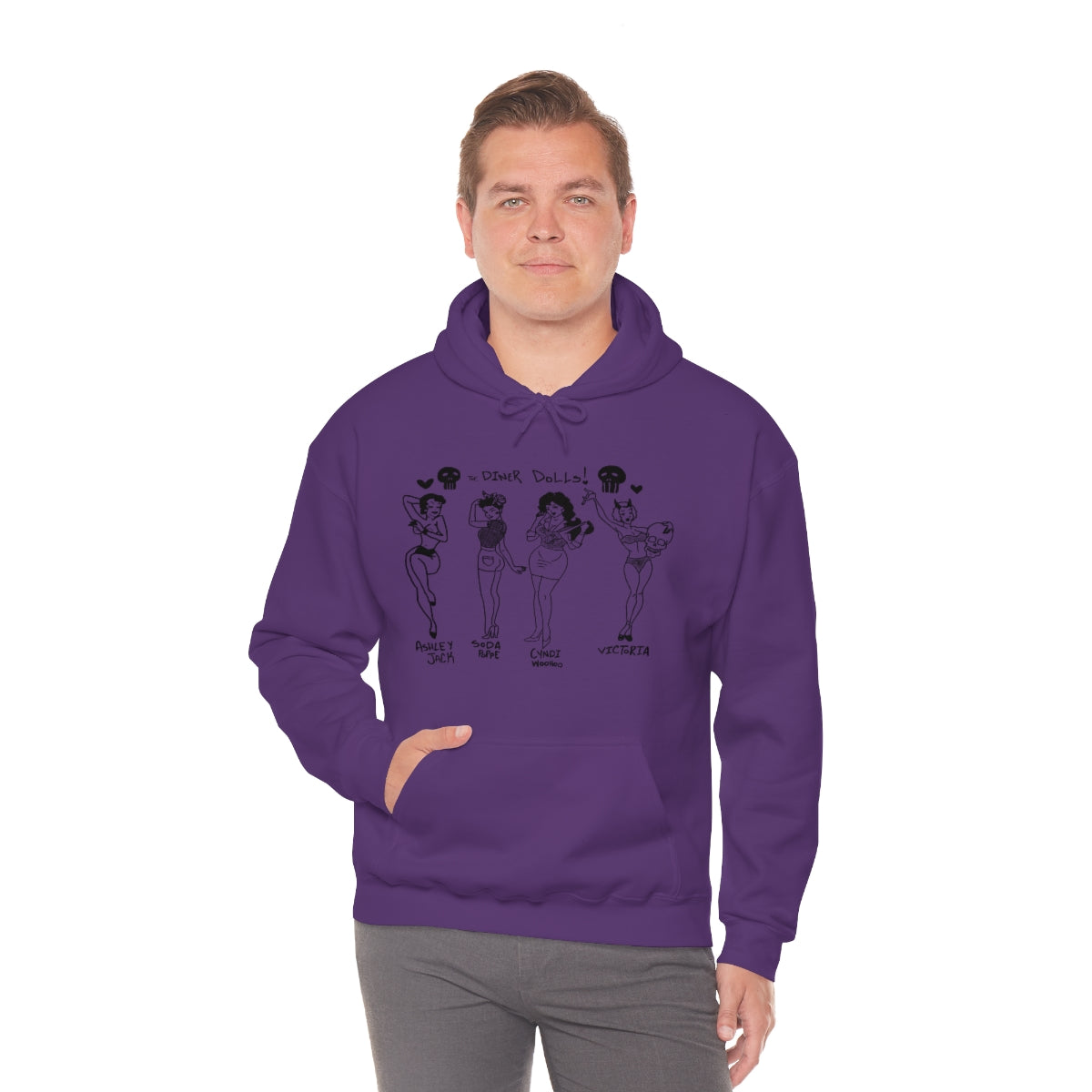 DINER DOLLS WHOLE GANG HOODIE