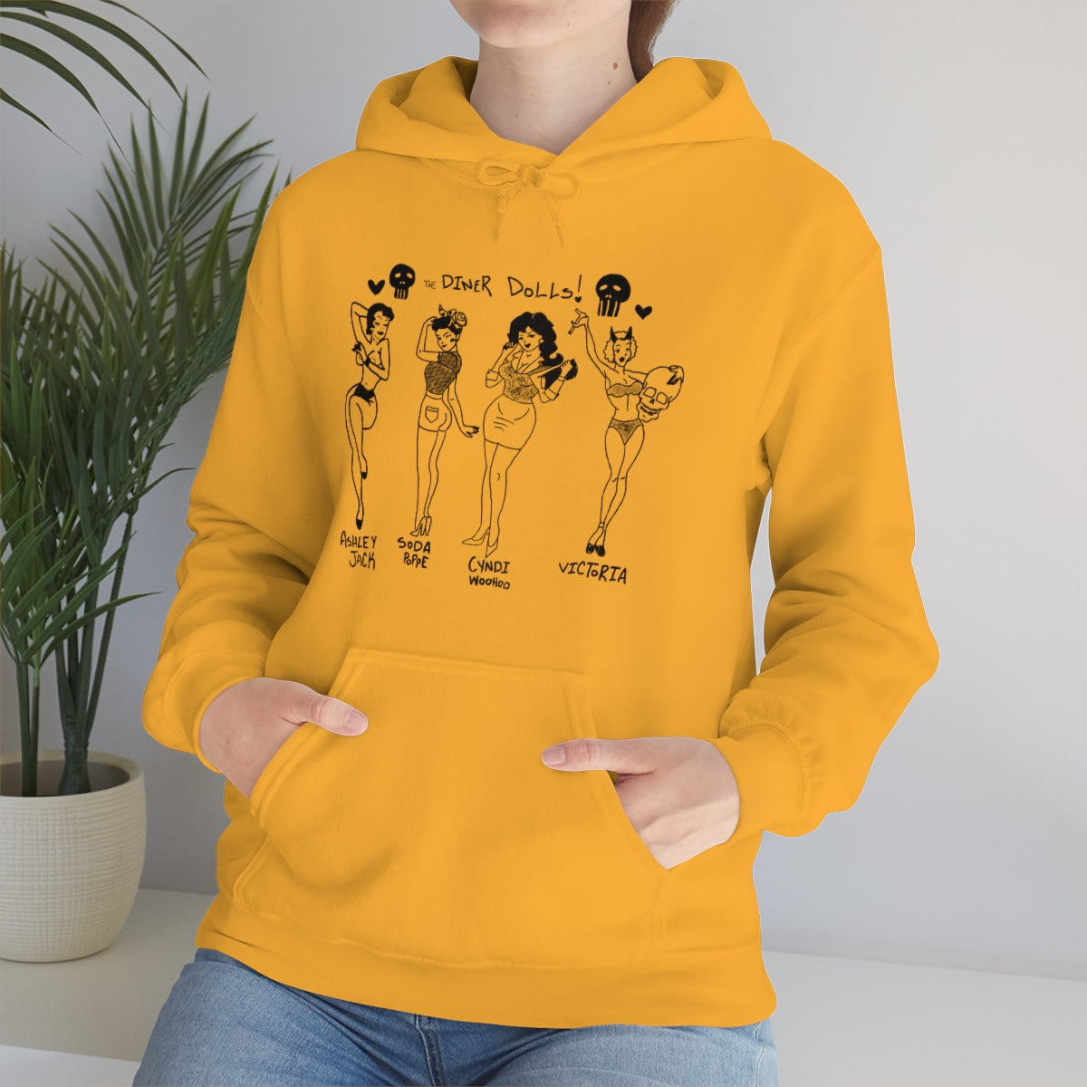 DINER DOLLS WHOLE GANG HOODIE