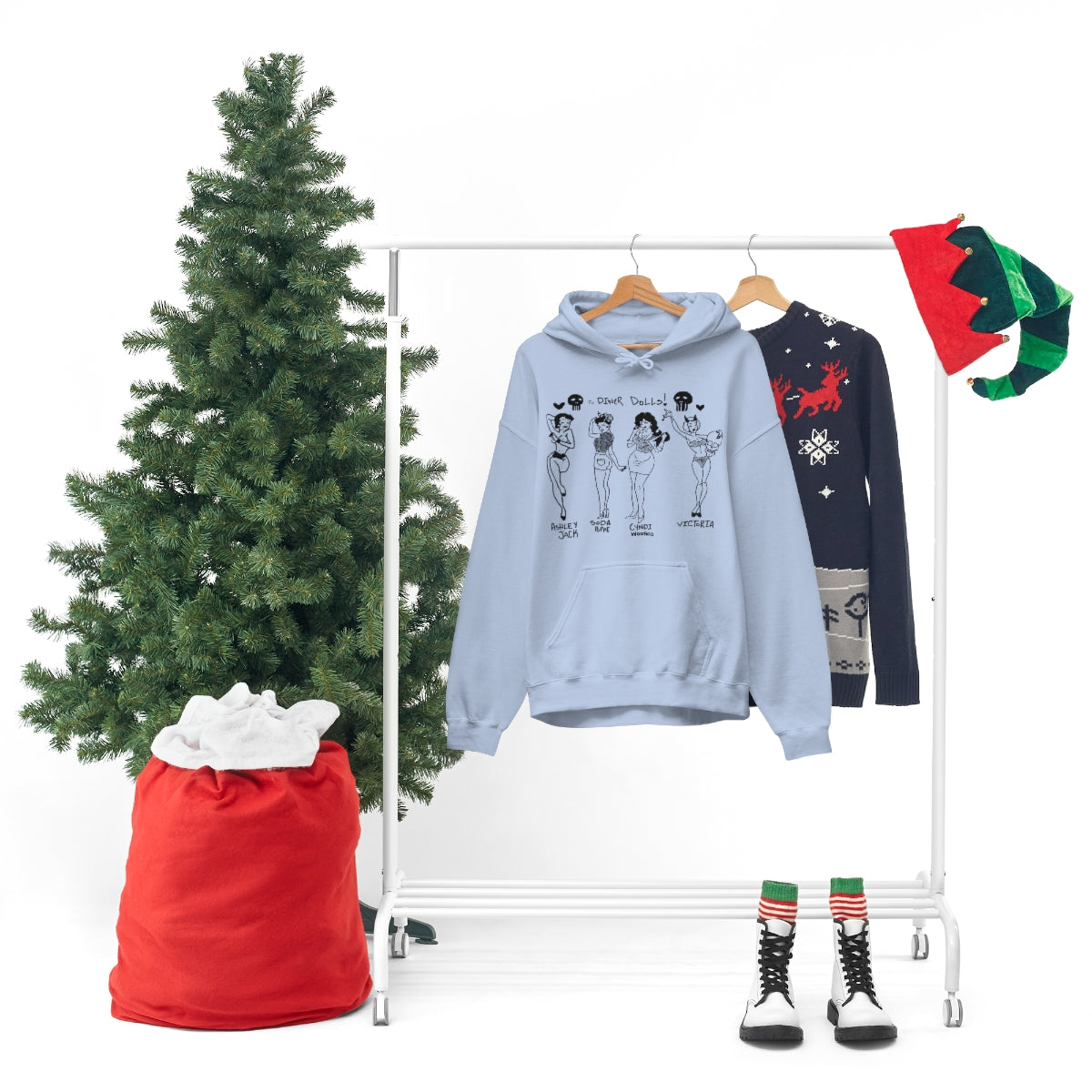 DINER DOLLS WHOLE GANG HOODIE