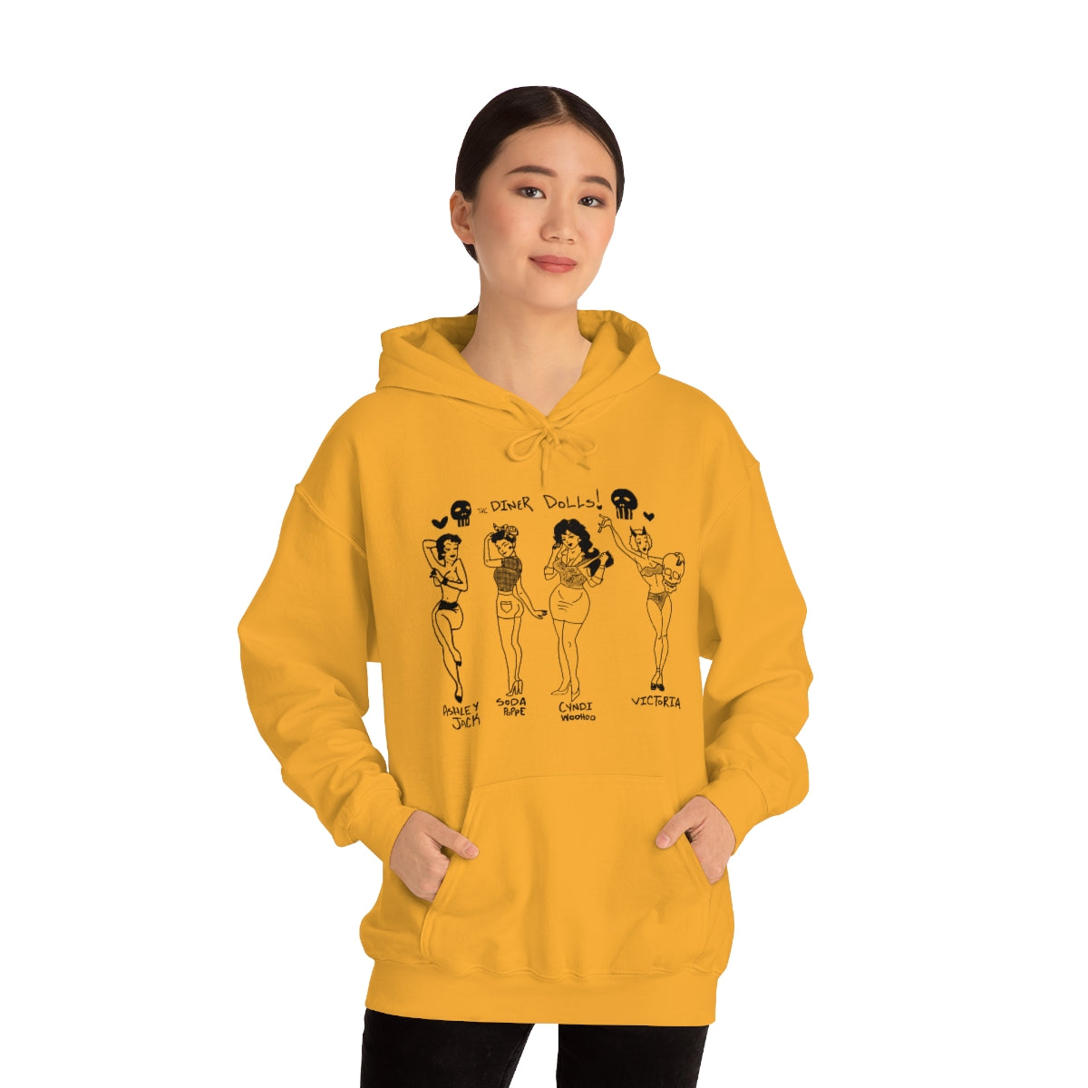DINER DOLLS WHOLE GANG HOODIE