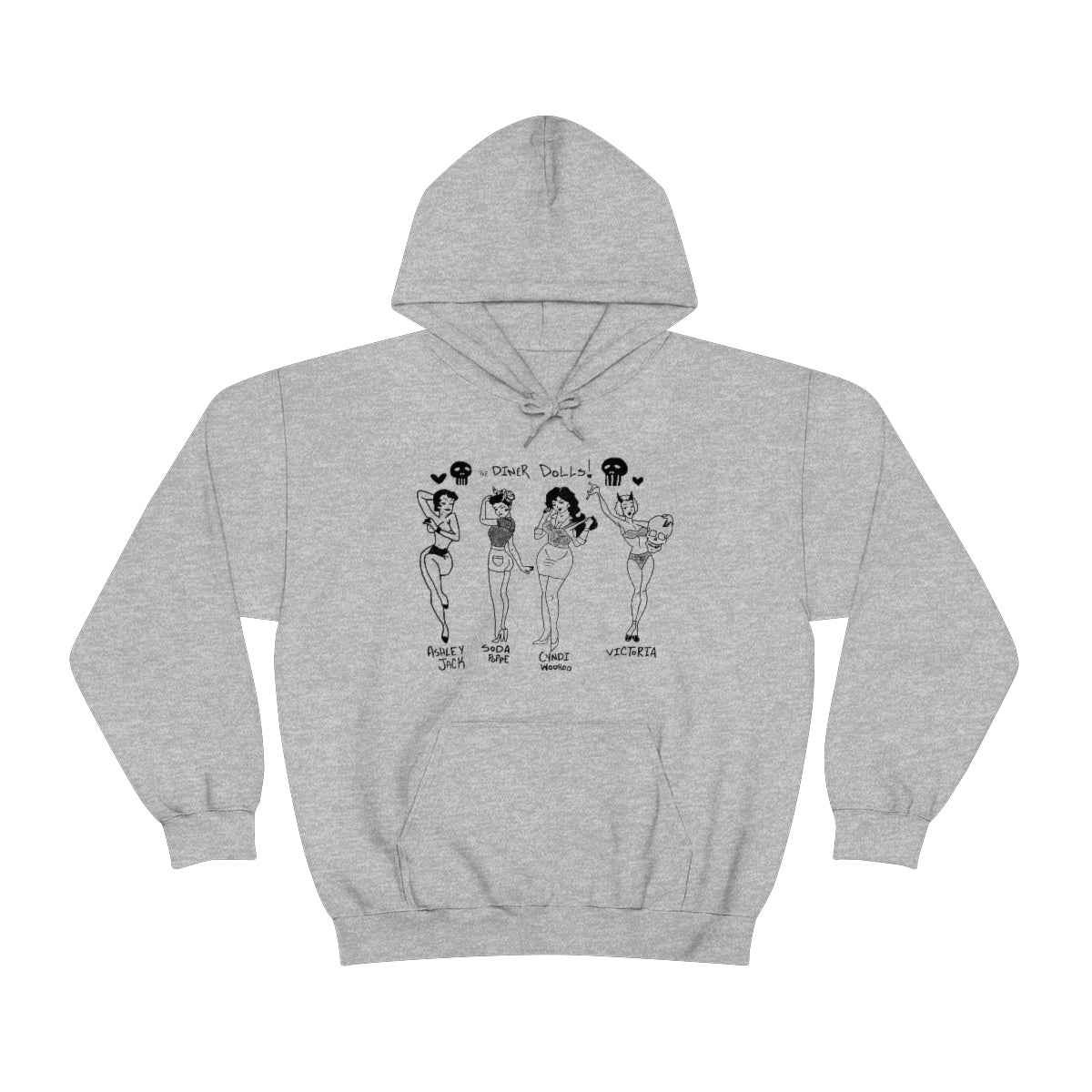DINER DOLLS WHOLE GANG HOODIE