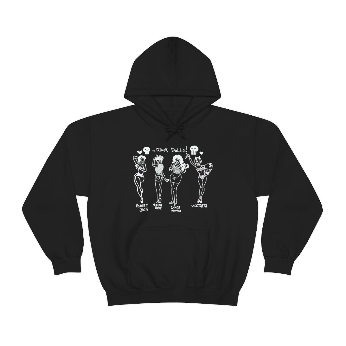 DINER DOLLS WHOLE GANG HOODIE