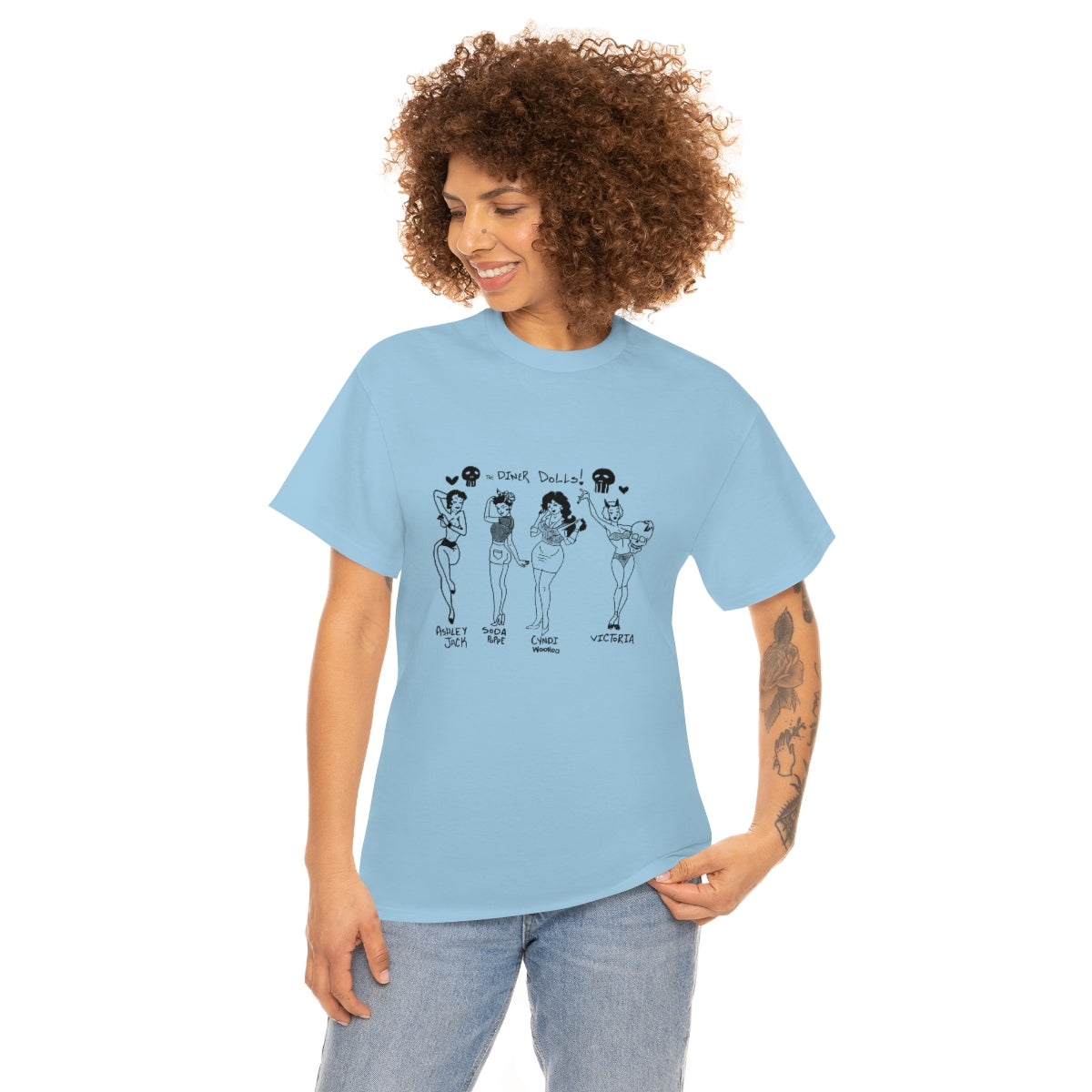 DINER DOLLS FULL GANG TEE