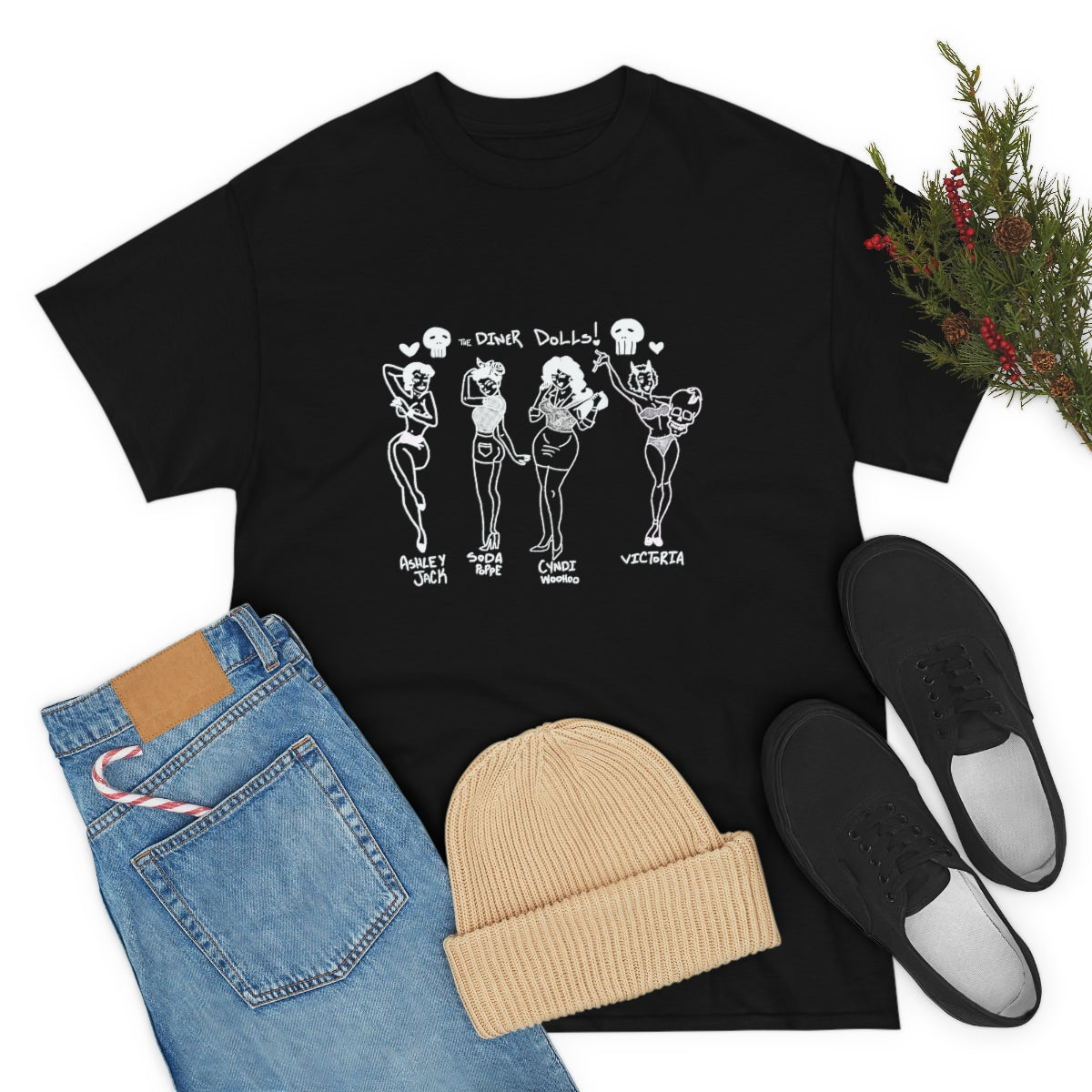 DINER DOLLS FULL GANG TEE