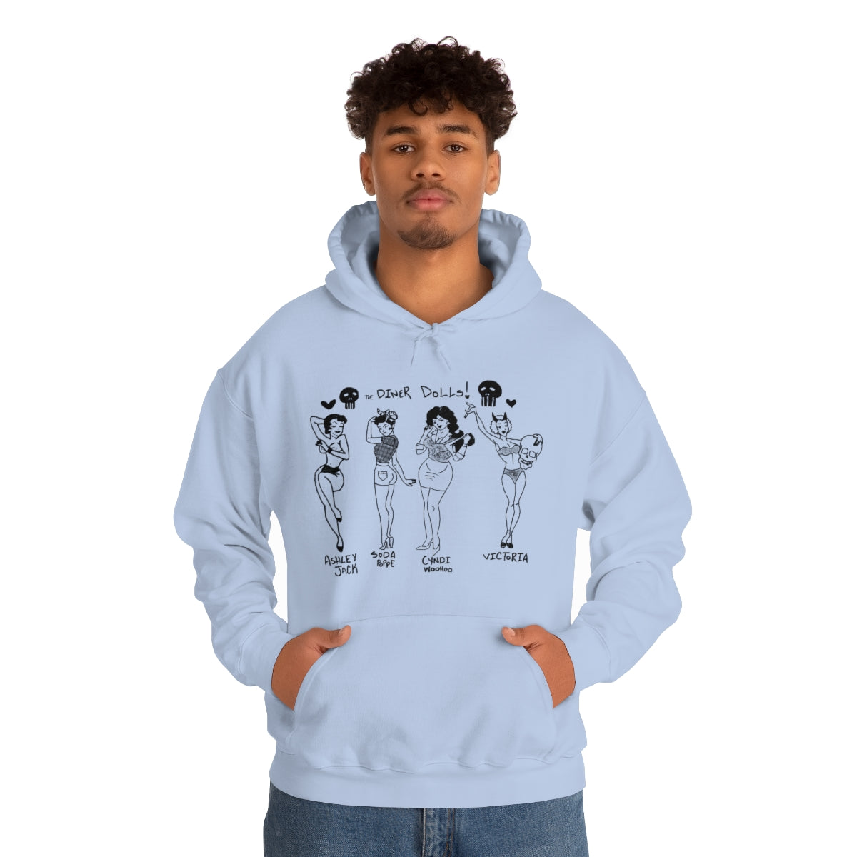 DINER DOLLS WHOLE GANG HOODIE