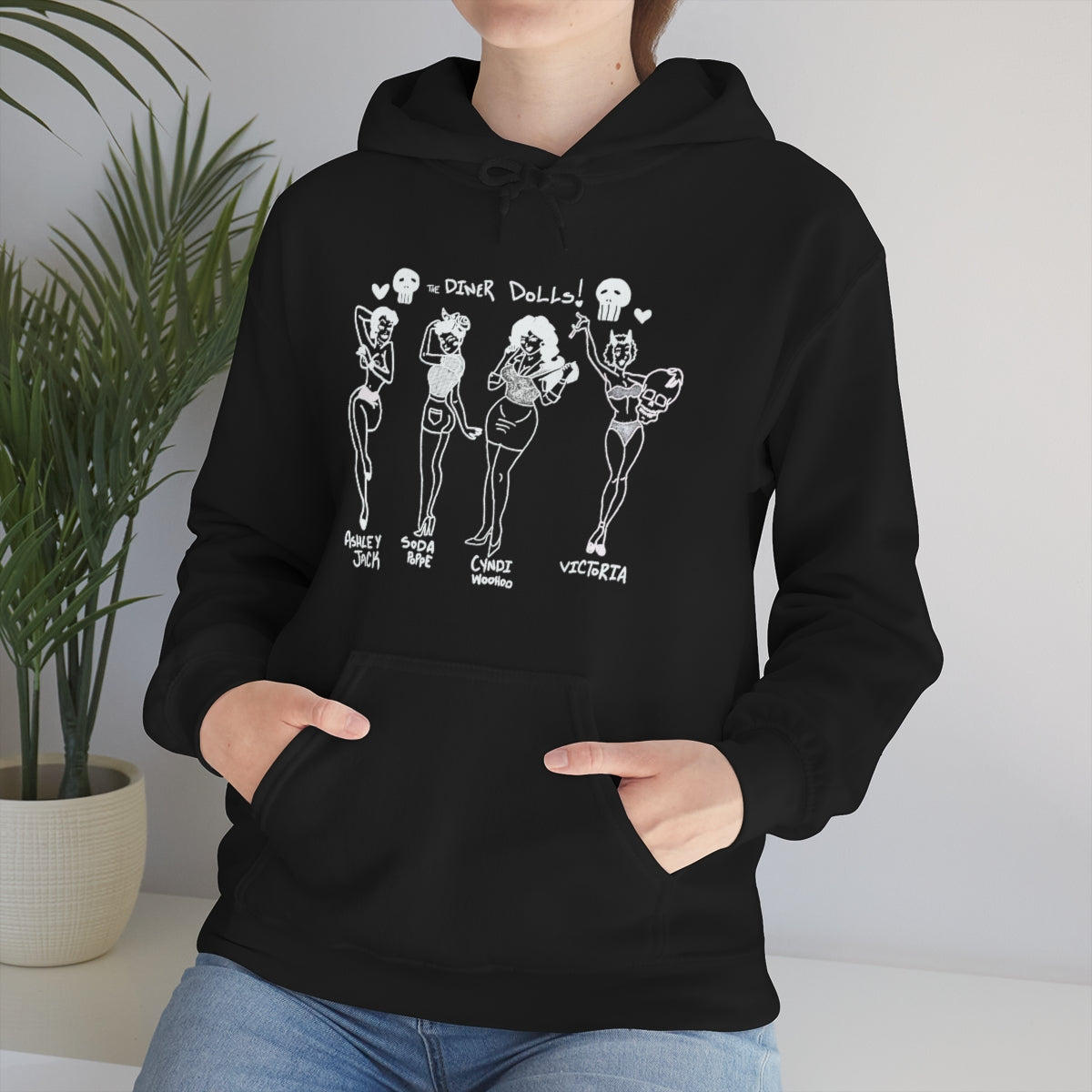 DINER DOLLS WHOLE GANG HOODIE