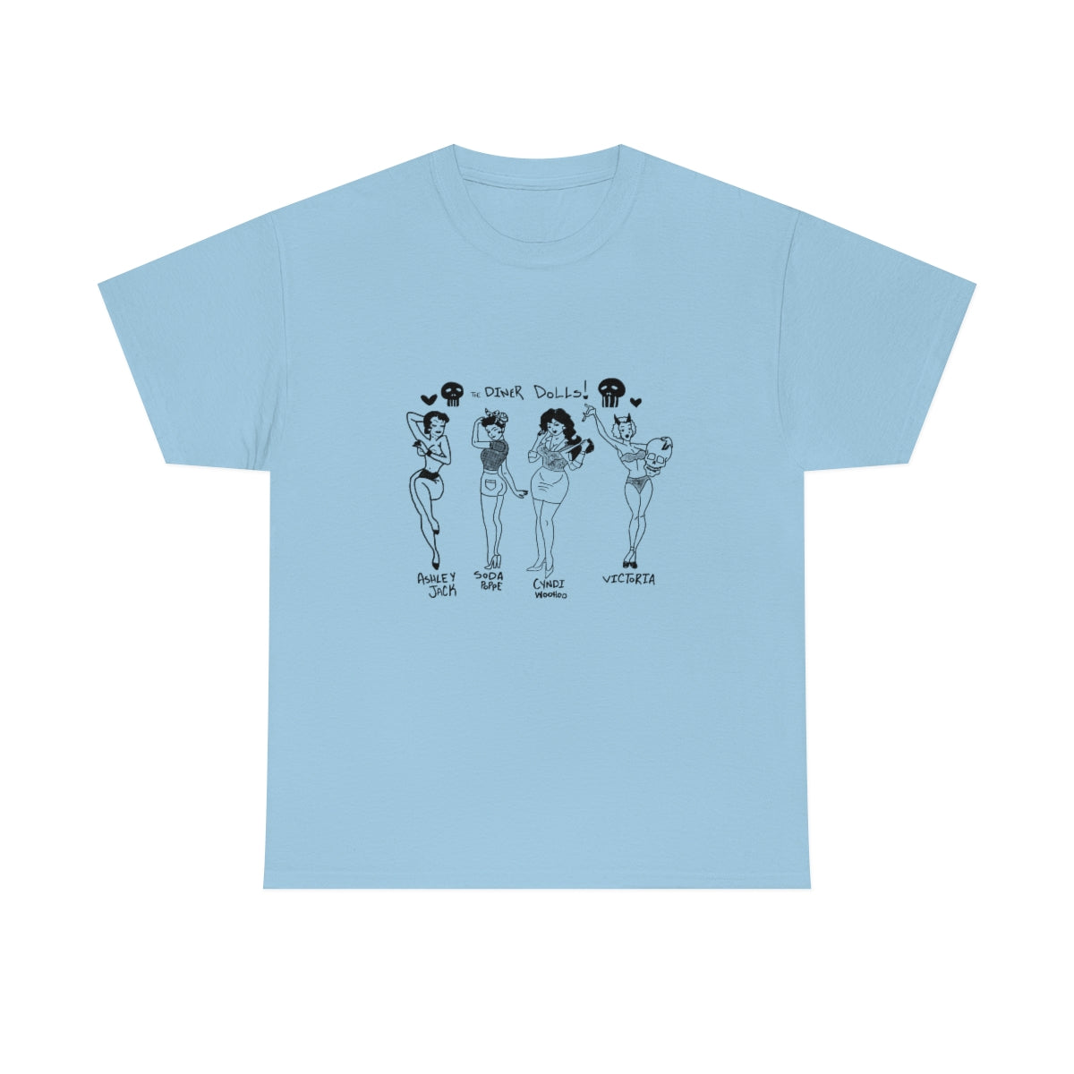 DINER DOLLS FULL GANG TEE