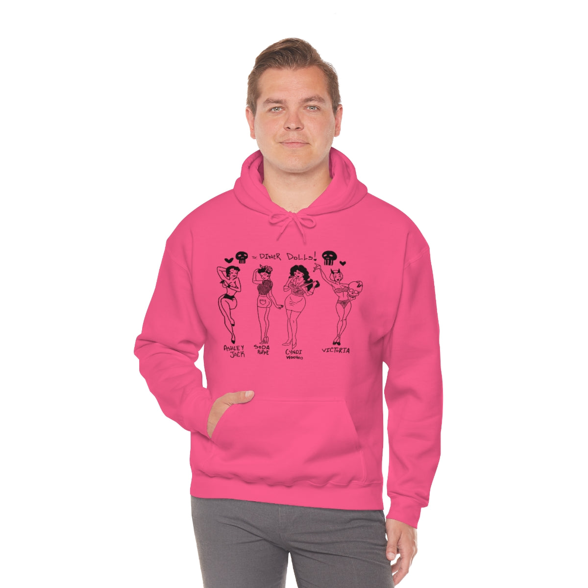 DINER DOLLS WHOLE GANG HOODIE