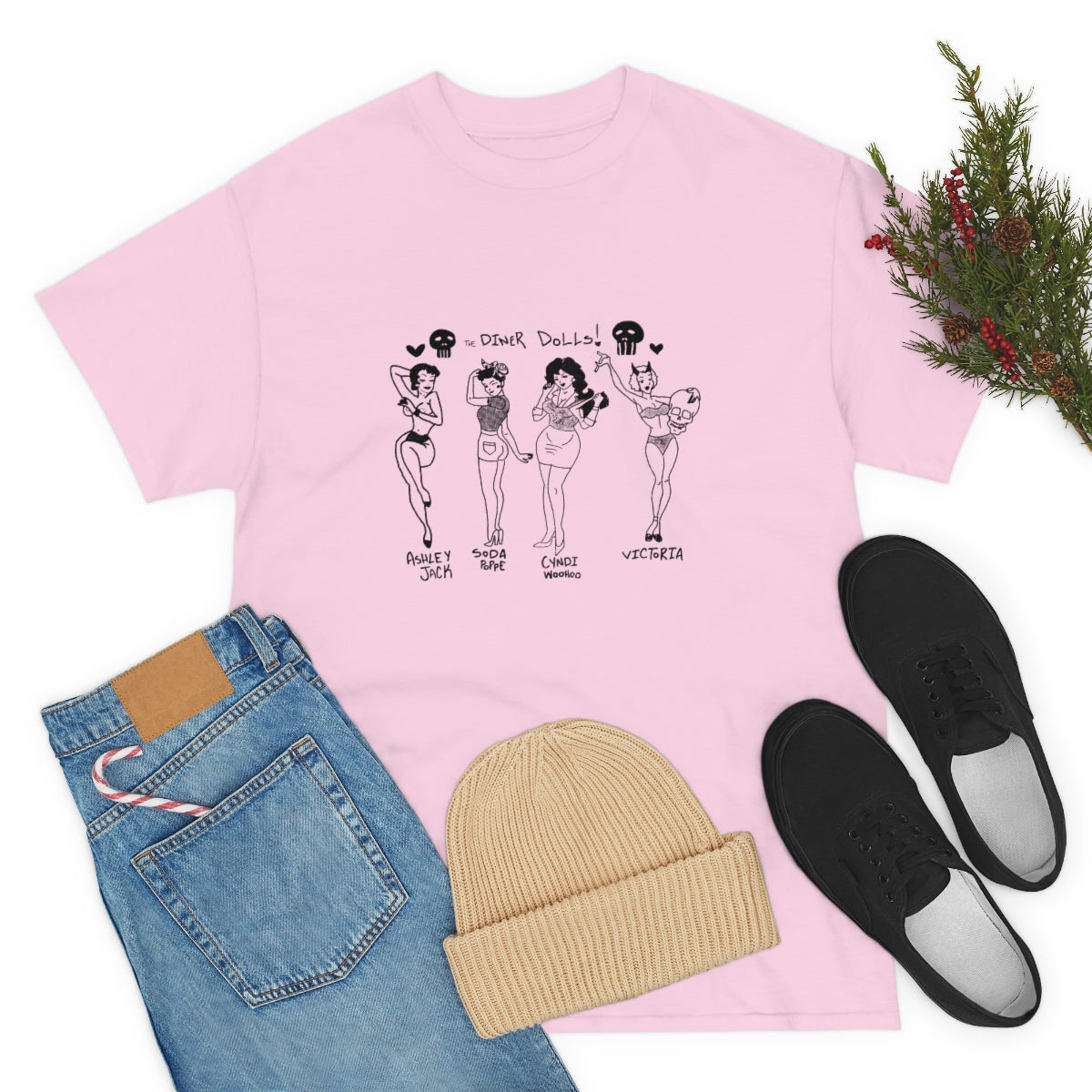 DINER DOLLS FULL GANG TEE