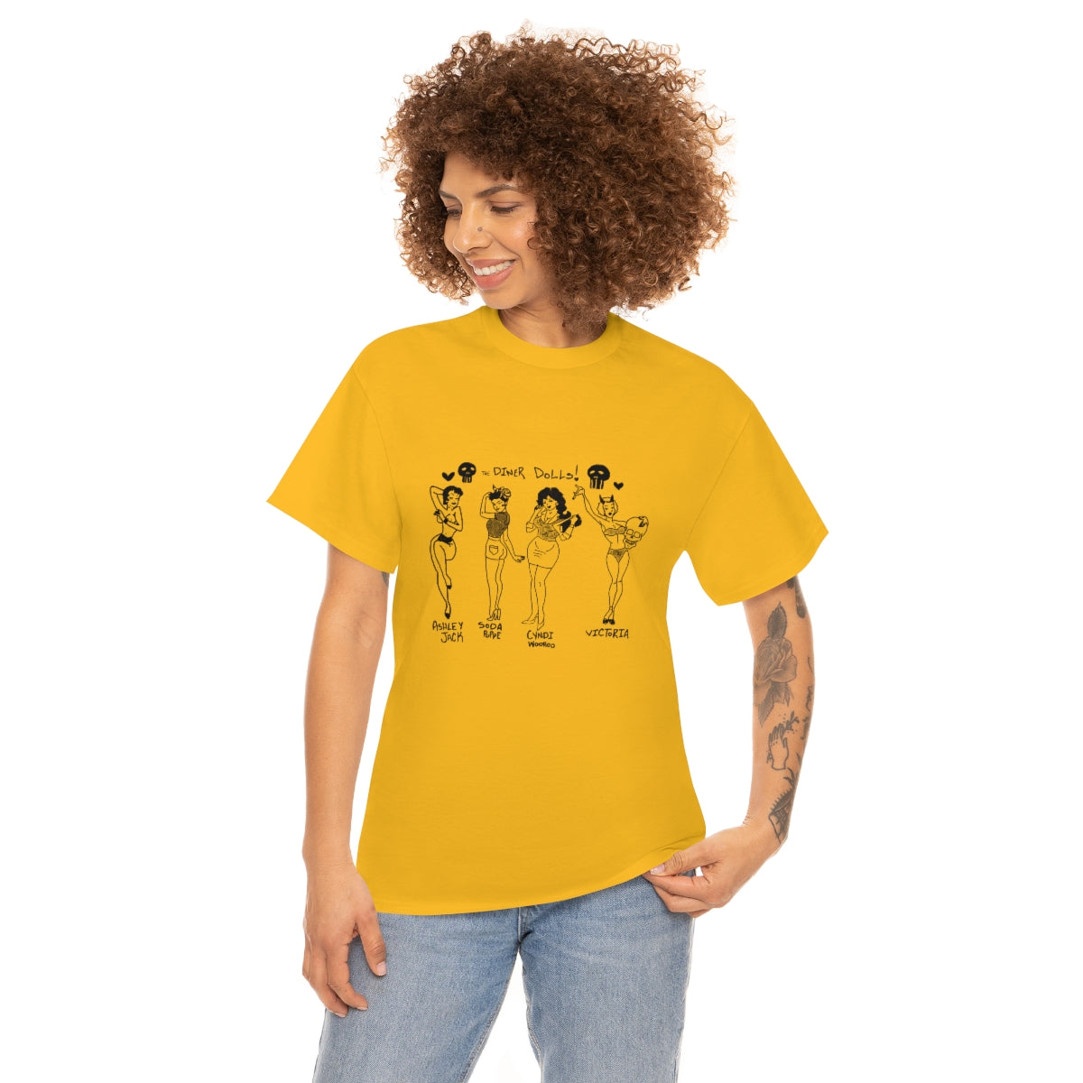 DINER DOLLS FULL GANG TEE