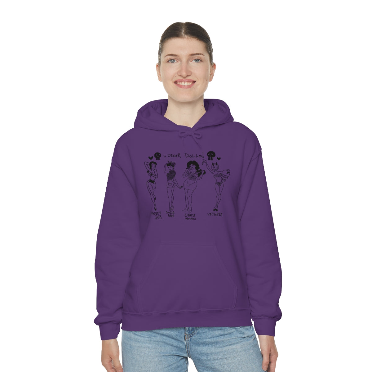 DINER DOLLS WHOLE GANG HOODIE
