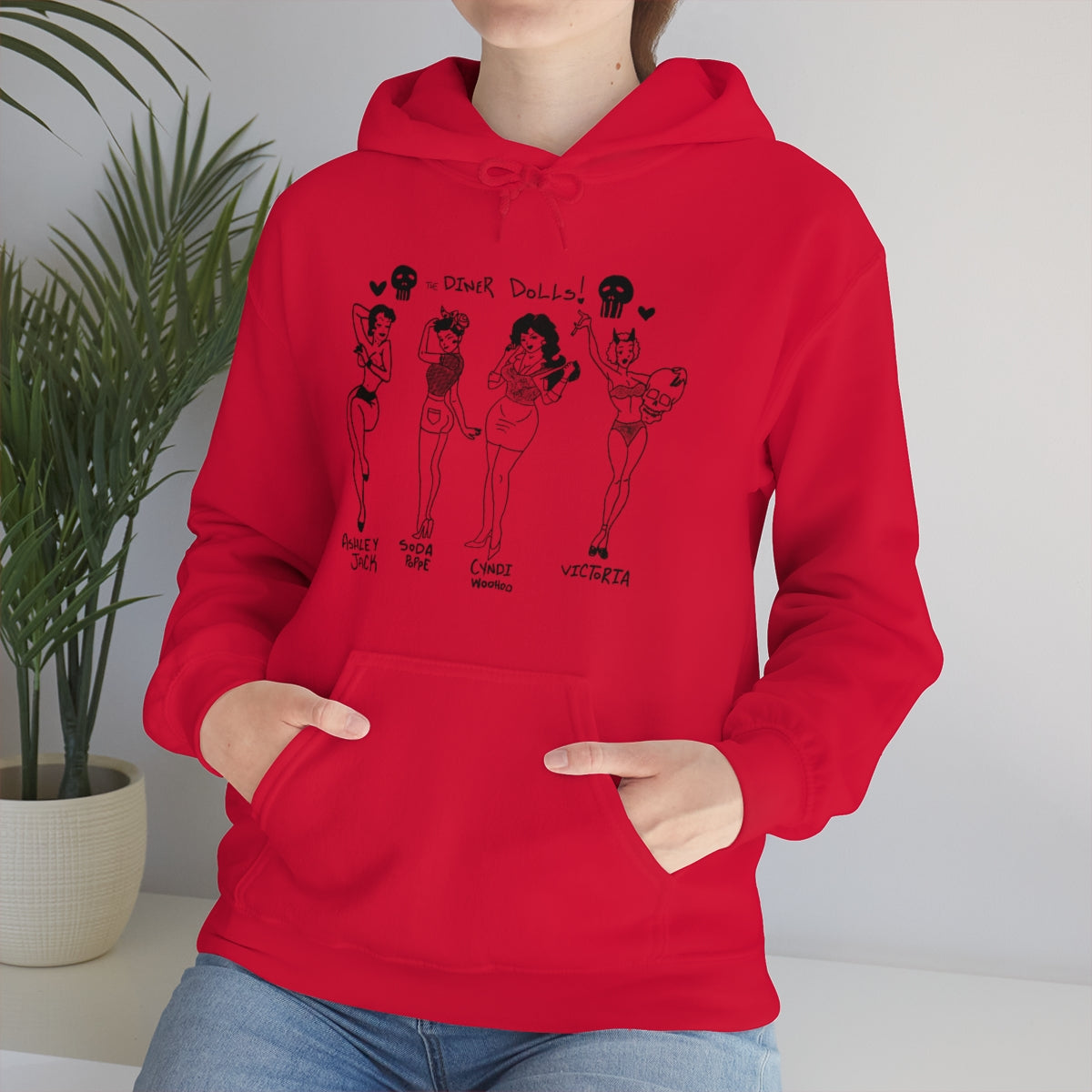 DINER DOLLS WHOLE GANG HOODIE