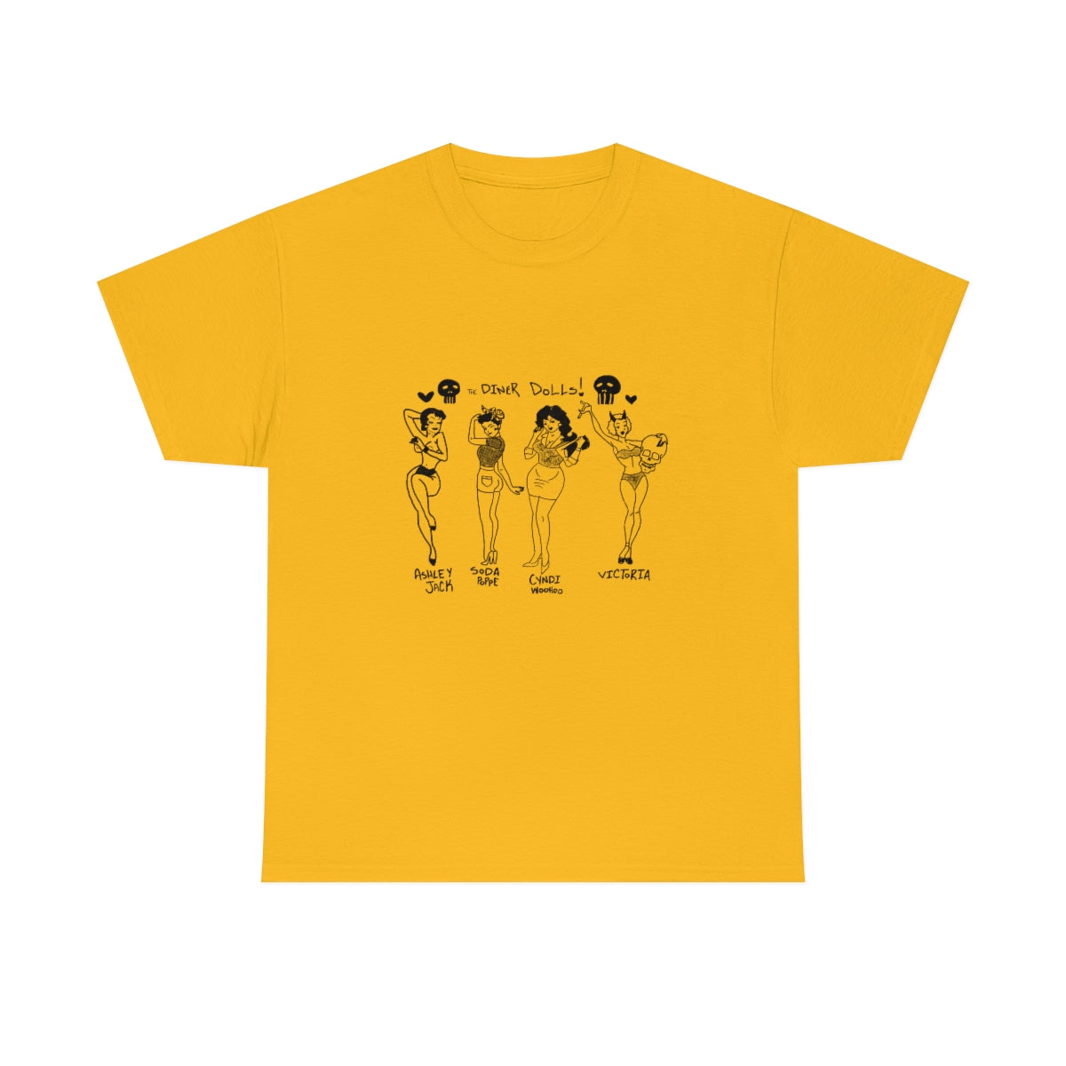 DINER DOLLS FULL GANG TEE