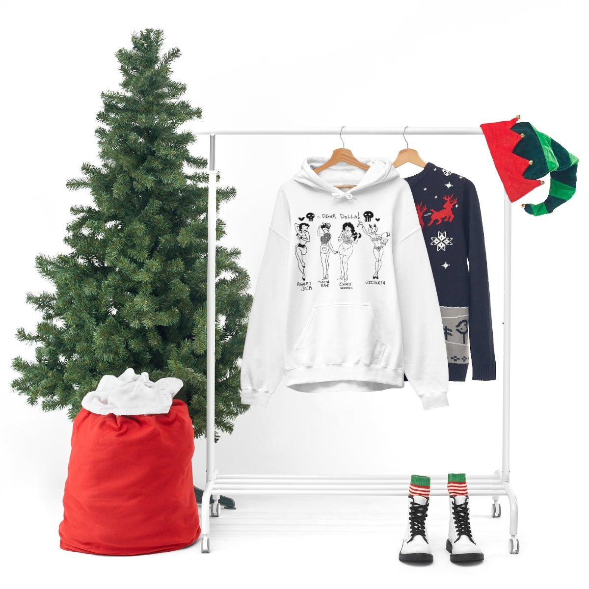 DINER DOLLS WHOLE GANG HOODIE