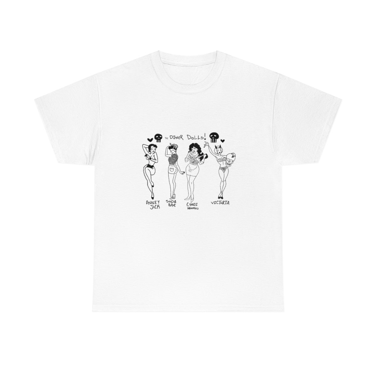DINER DOLLS FULL GANG TEE