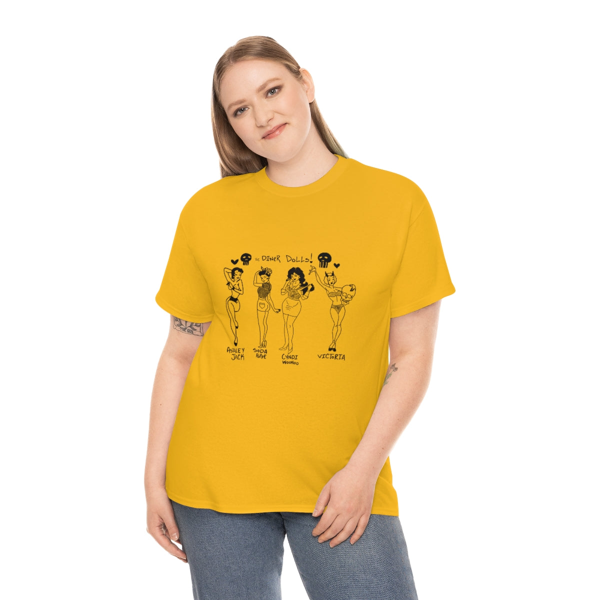 DINER DOLLS FULL GANG TEE