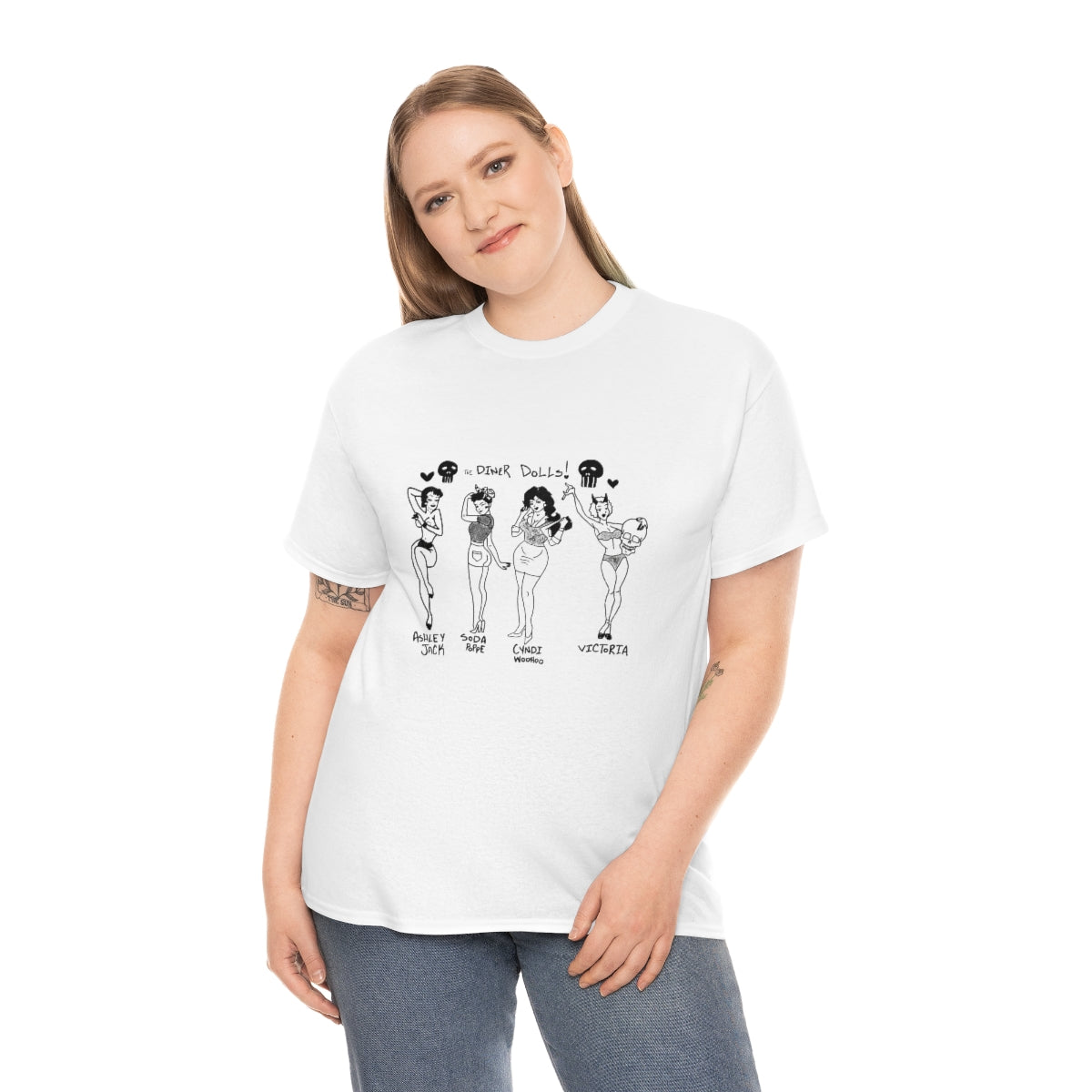 DINER DOLLS FULL GANG TEE