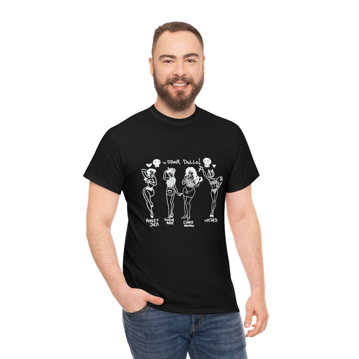 DINER DOLLS FULL GANG TEE